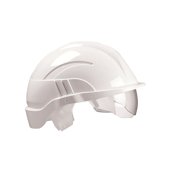 Centurion Vision Plus Safety Helmet Integrated Visor White Cns10plusewa