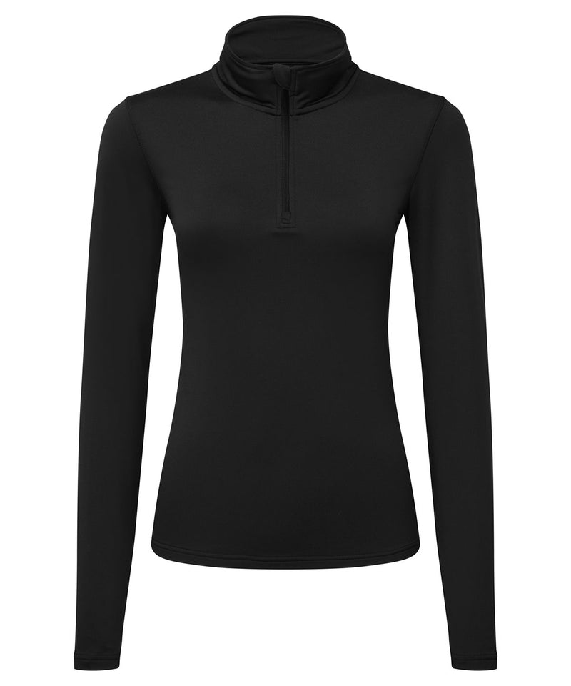 Tri Dri Womens Recycled Long Sleeve Brushed Back Zip Top - TR121
