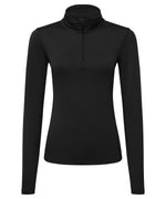 Tri Dri Womens Recycled Long Sleeve Brushed Back Zip Top - TR121