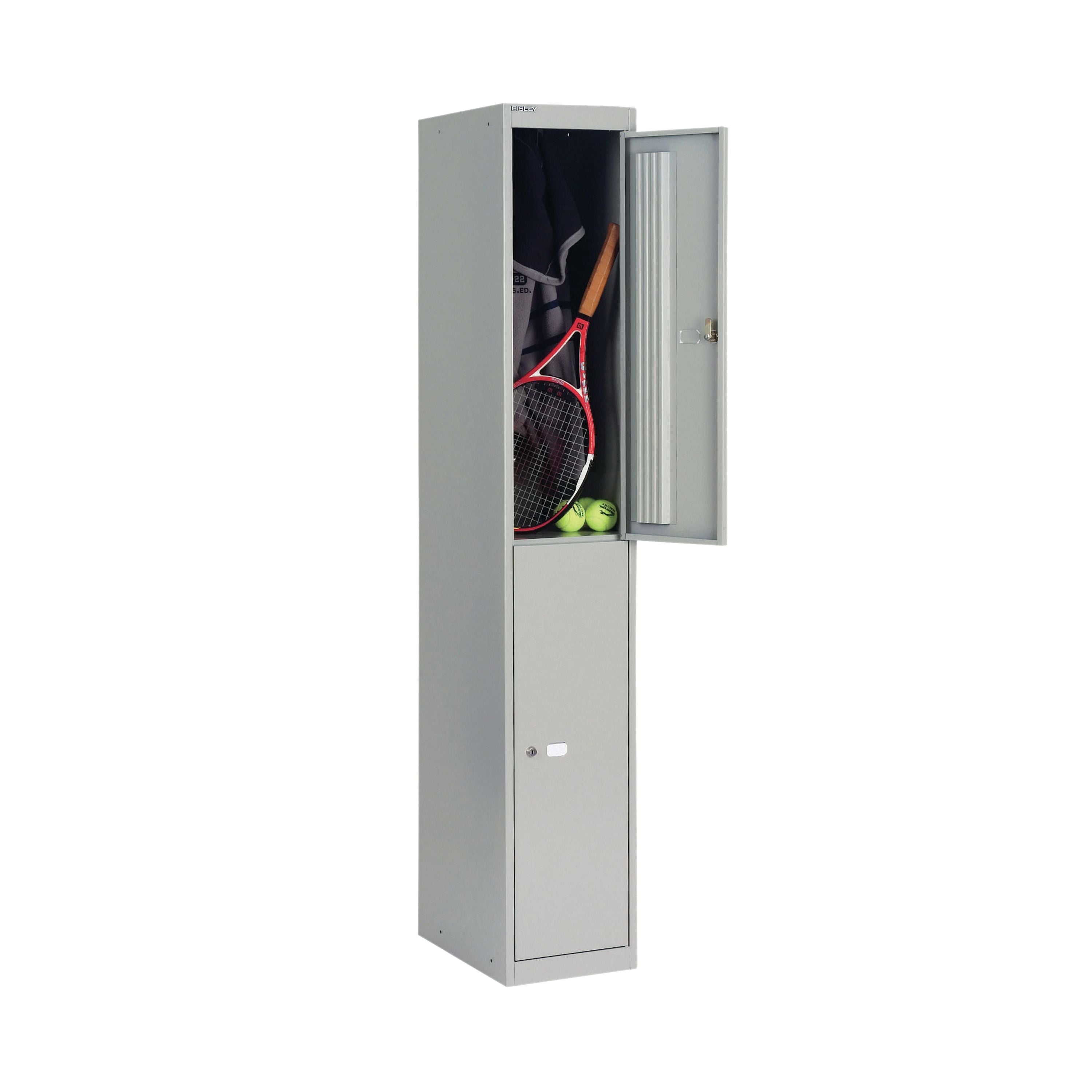 Bisley 2 Door Locker 305x305x1802mm Goose Grey Clk122 Goose