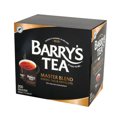 Barrys Master Blend Tea Bags String/Tag/Envelope – (Pack of 200)