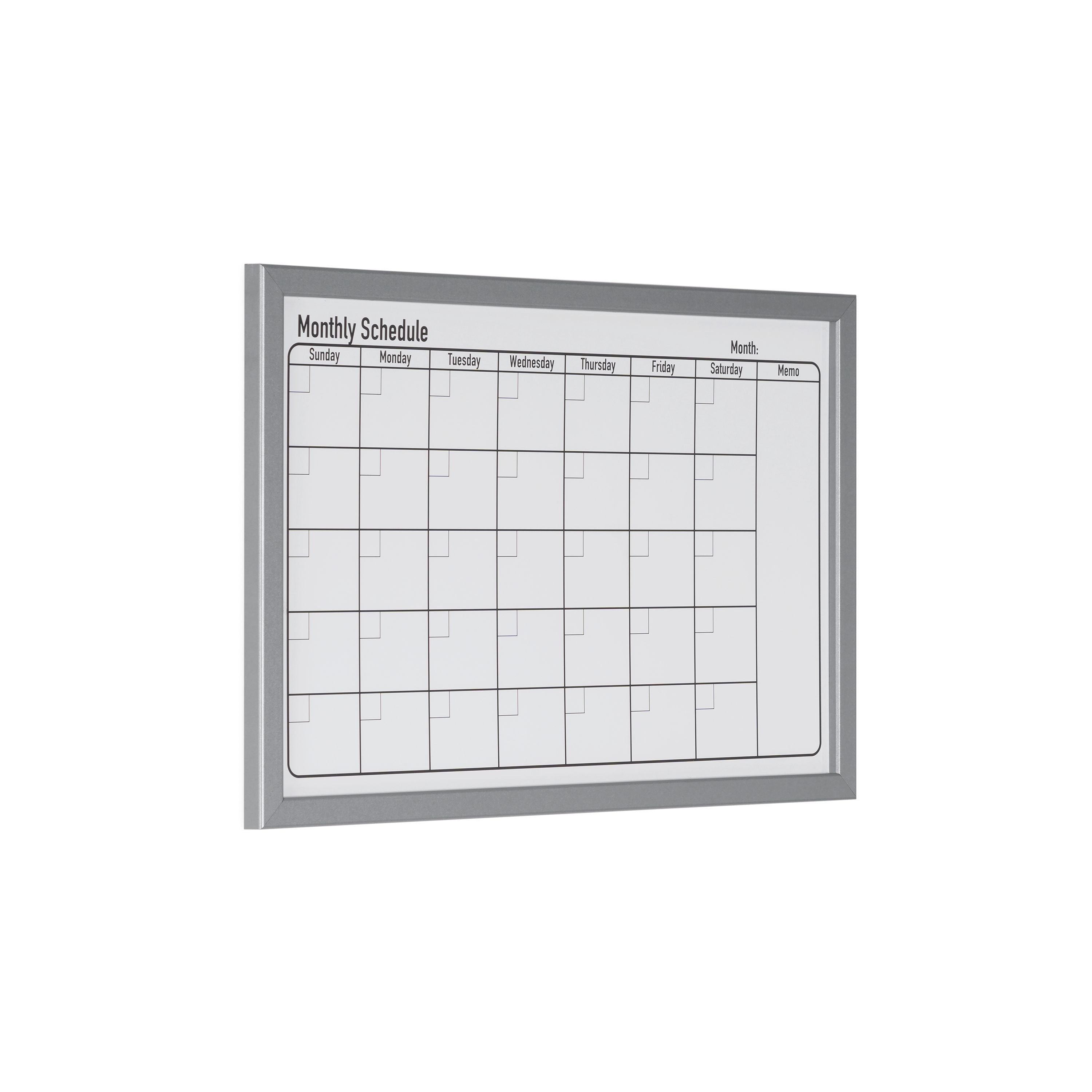 Bi-office Magnetic Monthly Planner Whiteboard Grey Frame 60x40cm Mm03062839