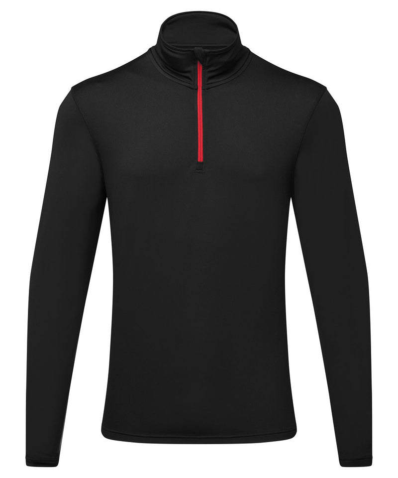 Tri Dri Recycled Long Sleeve Brushed Back Zip Top - TR111
