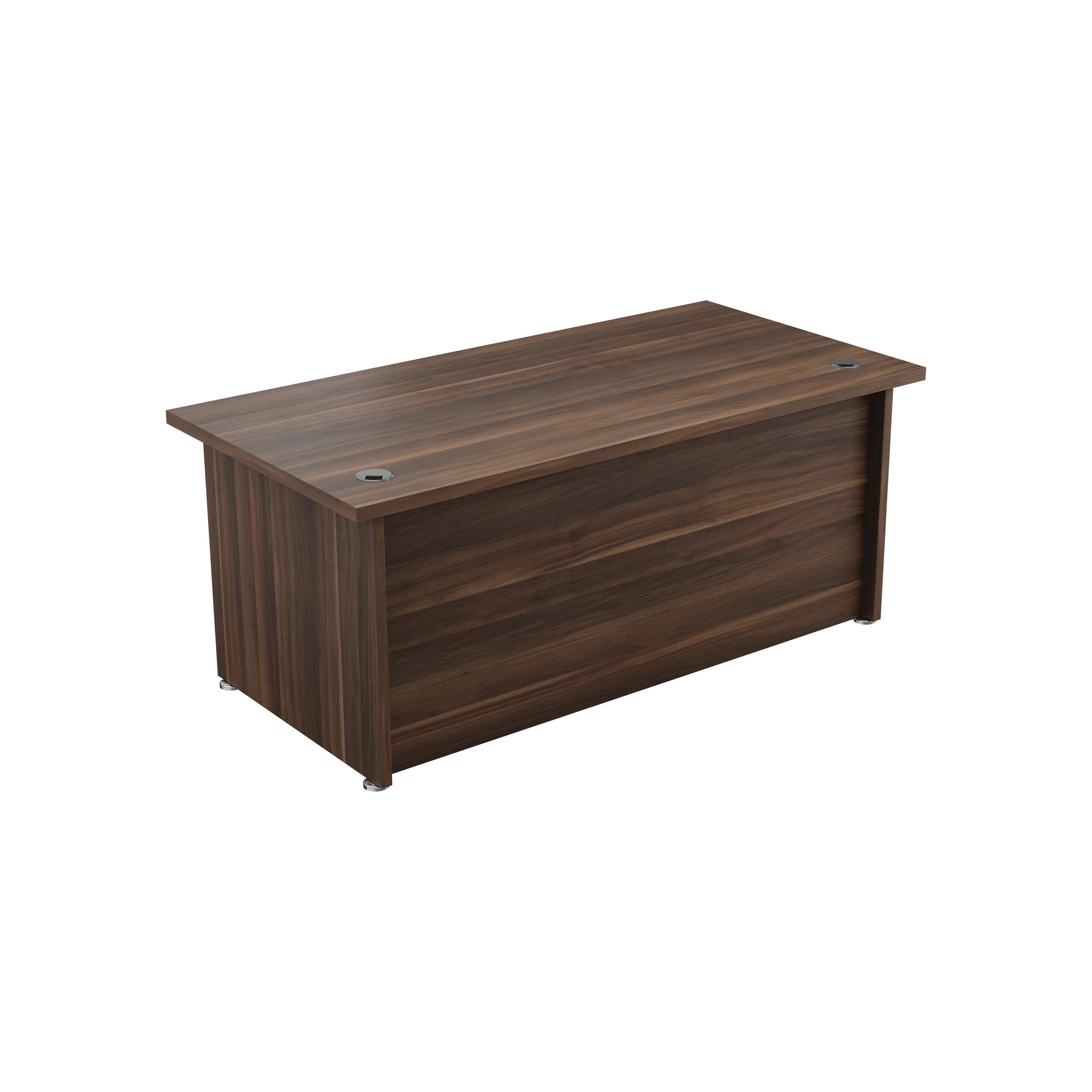 Avior Rectangular Executive Desk 1800x900x750mm Dark Walnut Kf821618