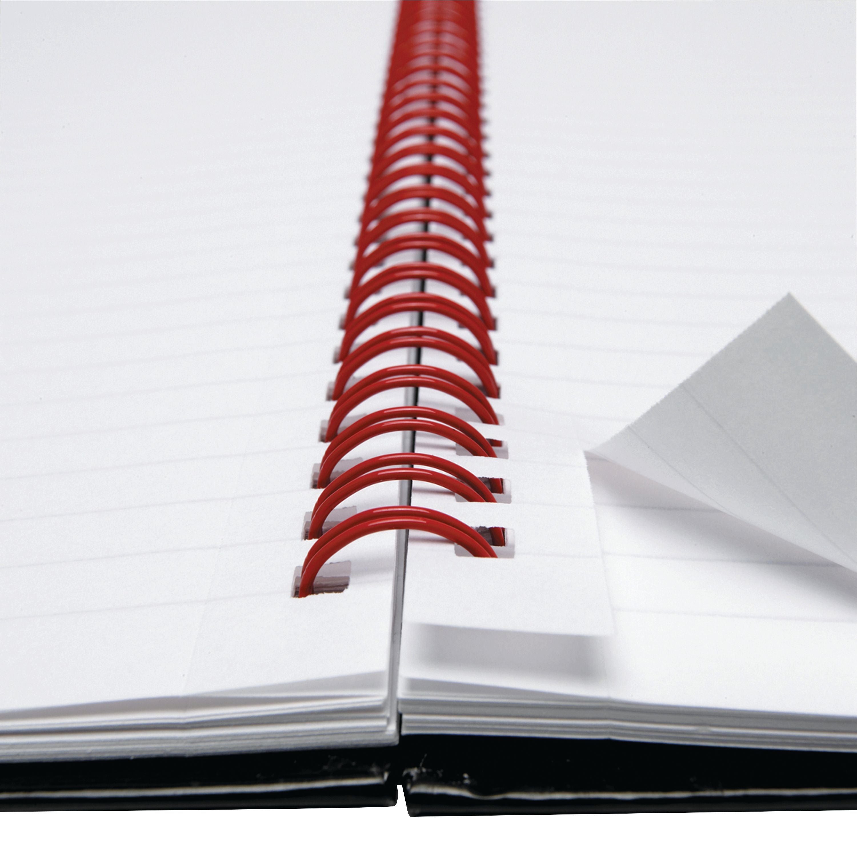 Black N Red Wirebound Hardback Ruled Notebook A6 – (Pack of 5)