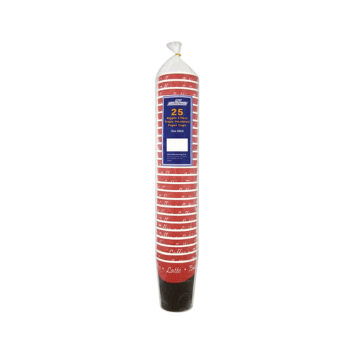 Caterpack 35cl Rippled Wall Hot Cups (pack Of 25) Hvrwpa12v1