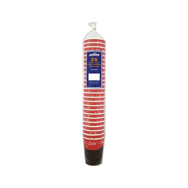 Caterpack 35cl Rippled Wall Hot Cups (pack Of 25) Hvrwpa12v1