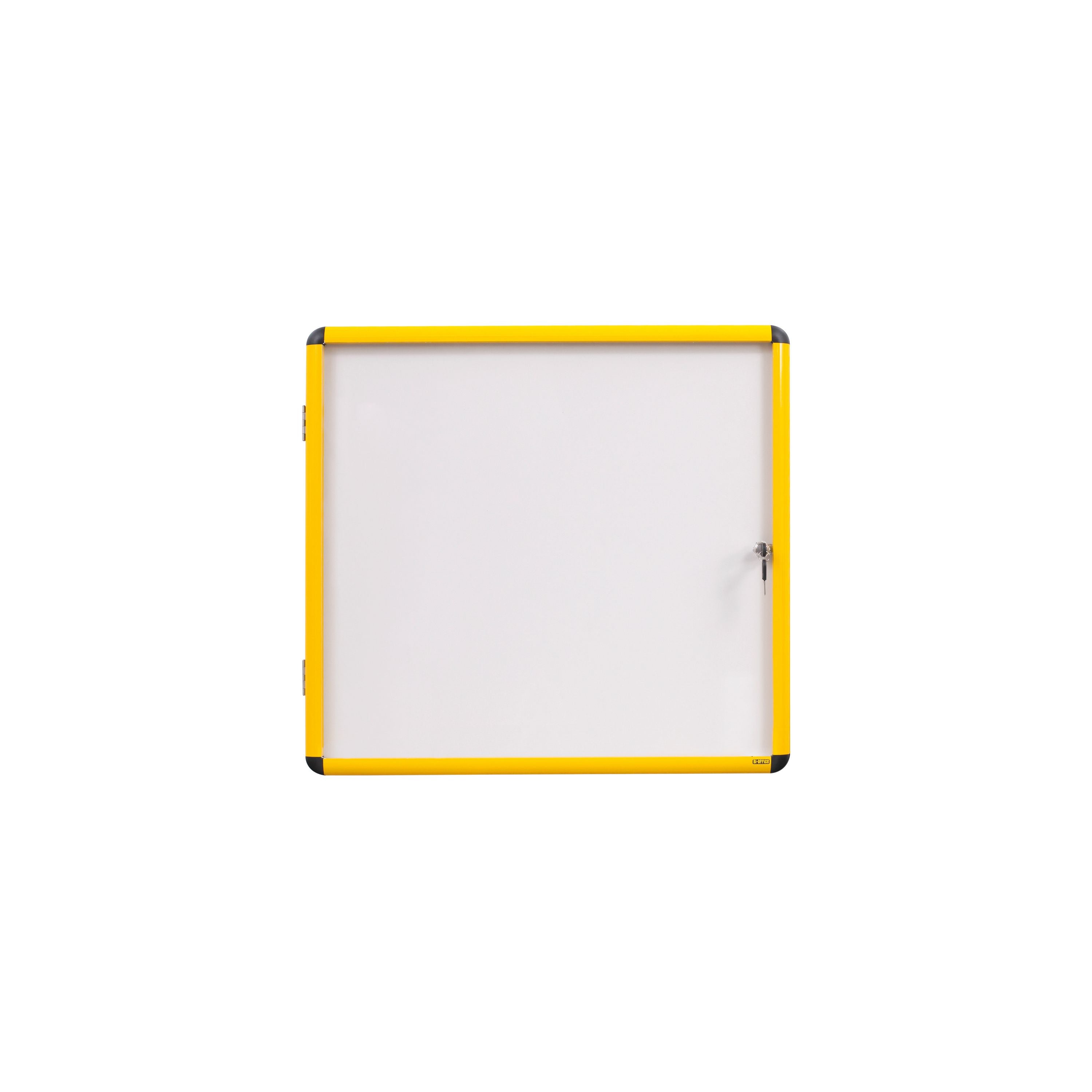 Bi-office Ultrabrite Magnetic Display Case Acrylic Yellow Aluminium Frame 9xa4 Vt6301601511