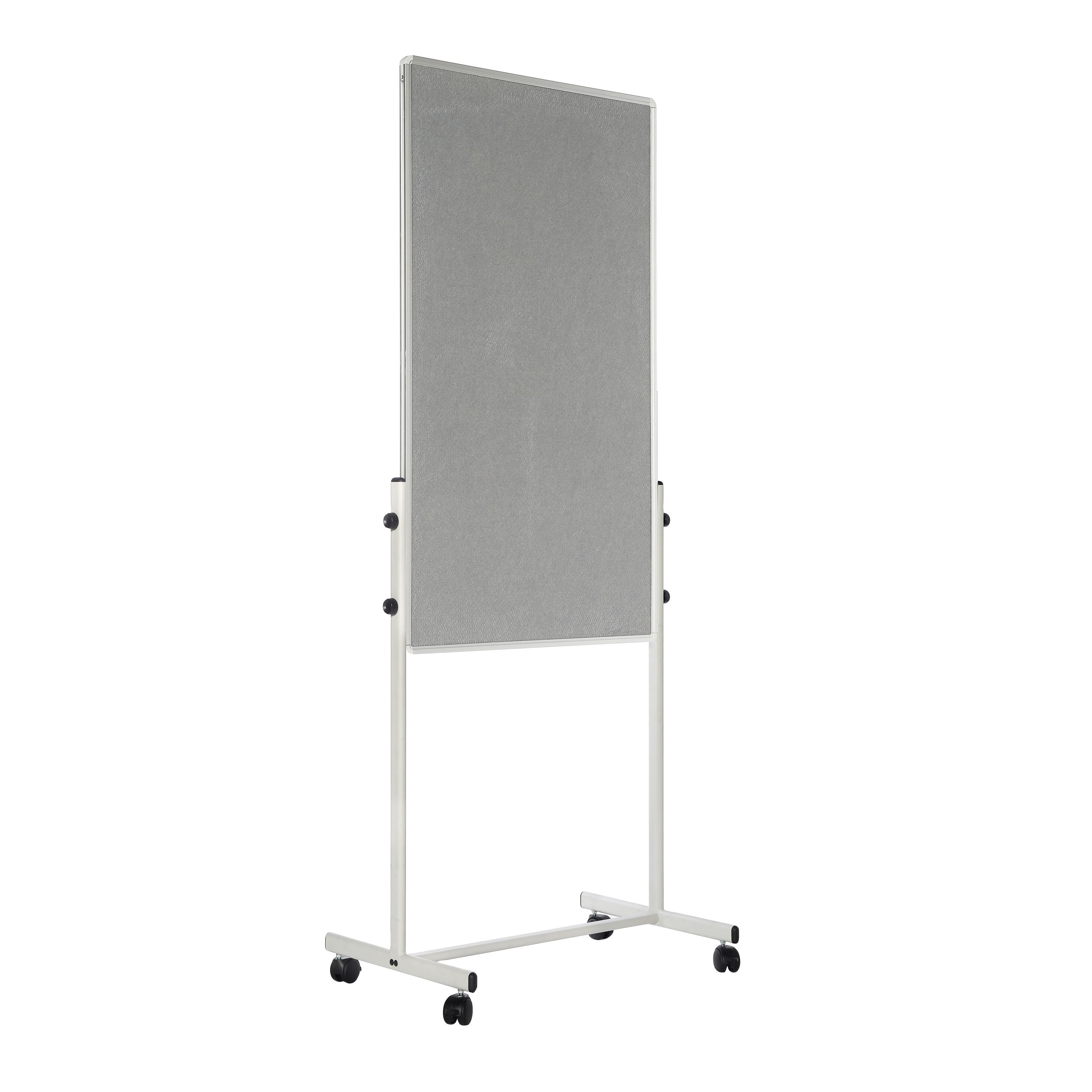 Bi-office White Portable Duo Board And Flipchart Easel Ea4724075