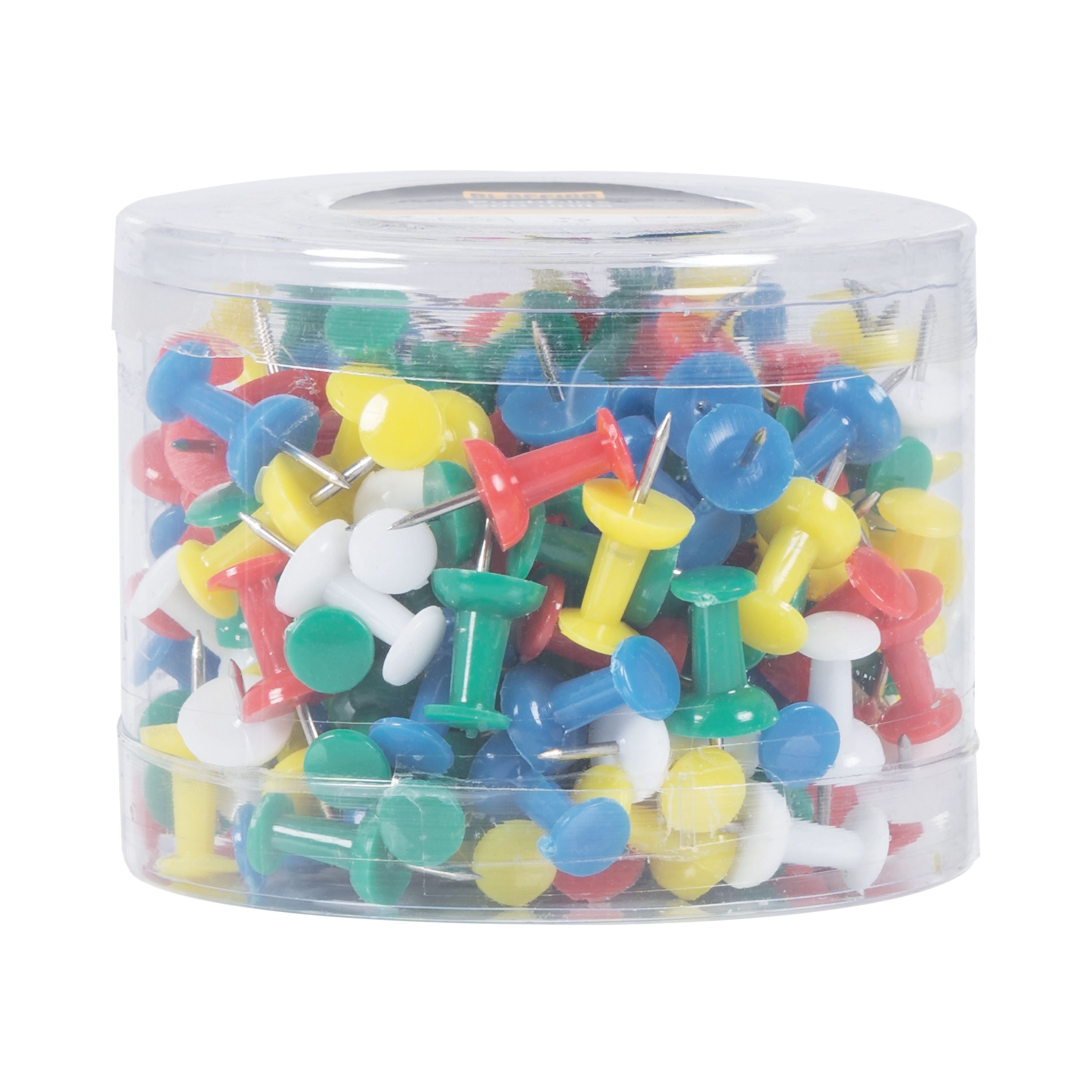 Bi-office Push Pins Assorted Colours – (Pack of 200)
