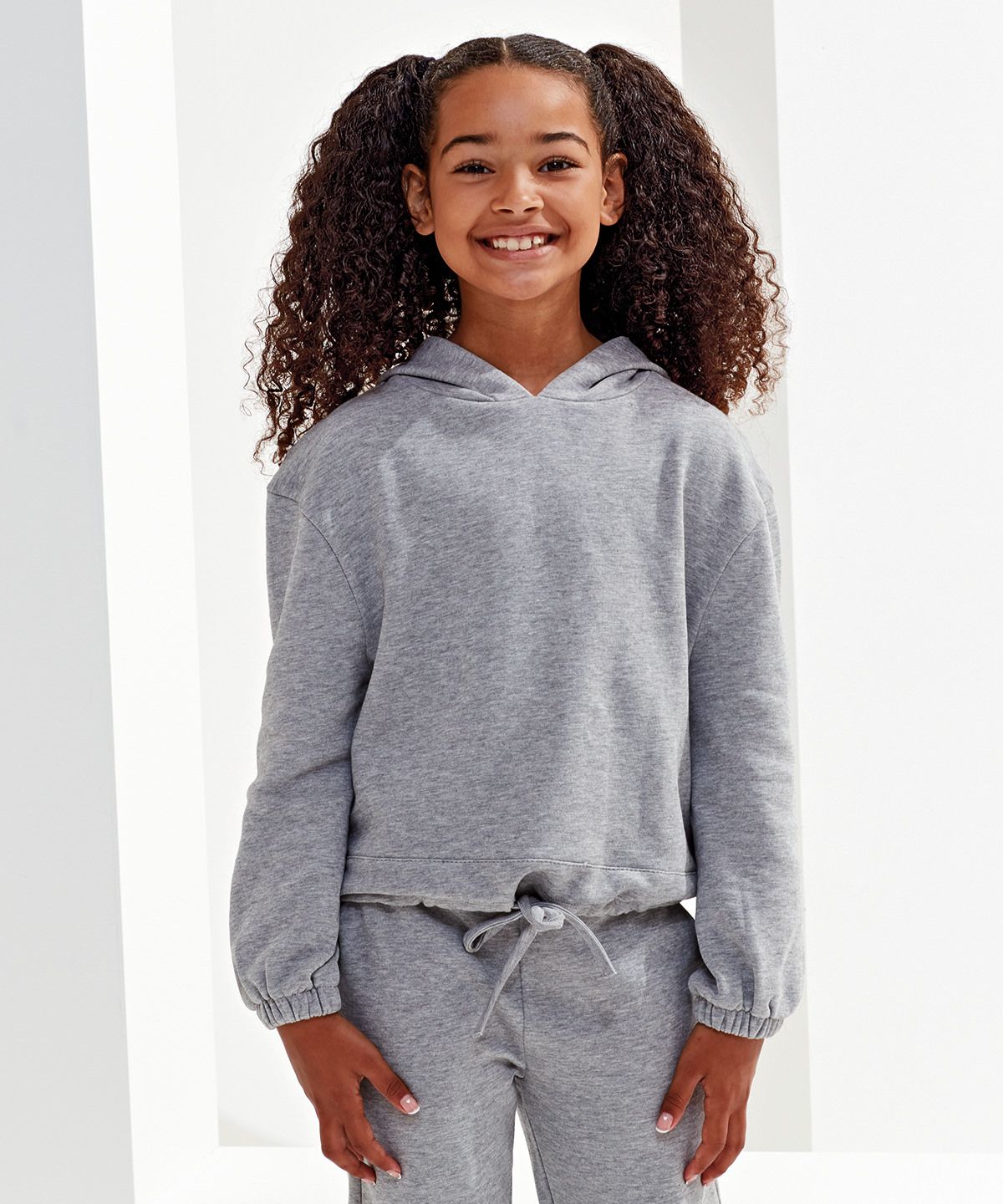 Tri Dri Kids  Recycled Cropped Oversize Hoodie - TR85B