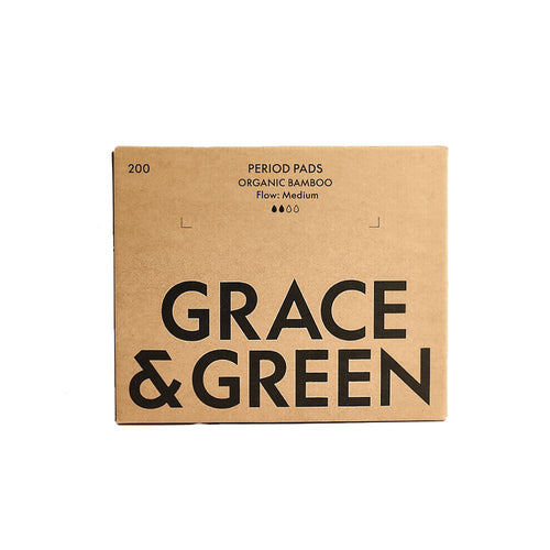 Grace And Green Bulk Bamboo Period Pads Medium  (Pack of 200)