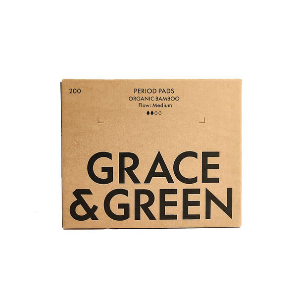 Grace And Green Bulk Bamboo Period Pads Medium  (Pack of 200)