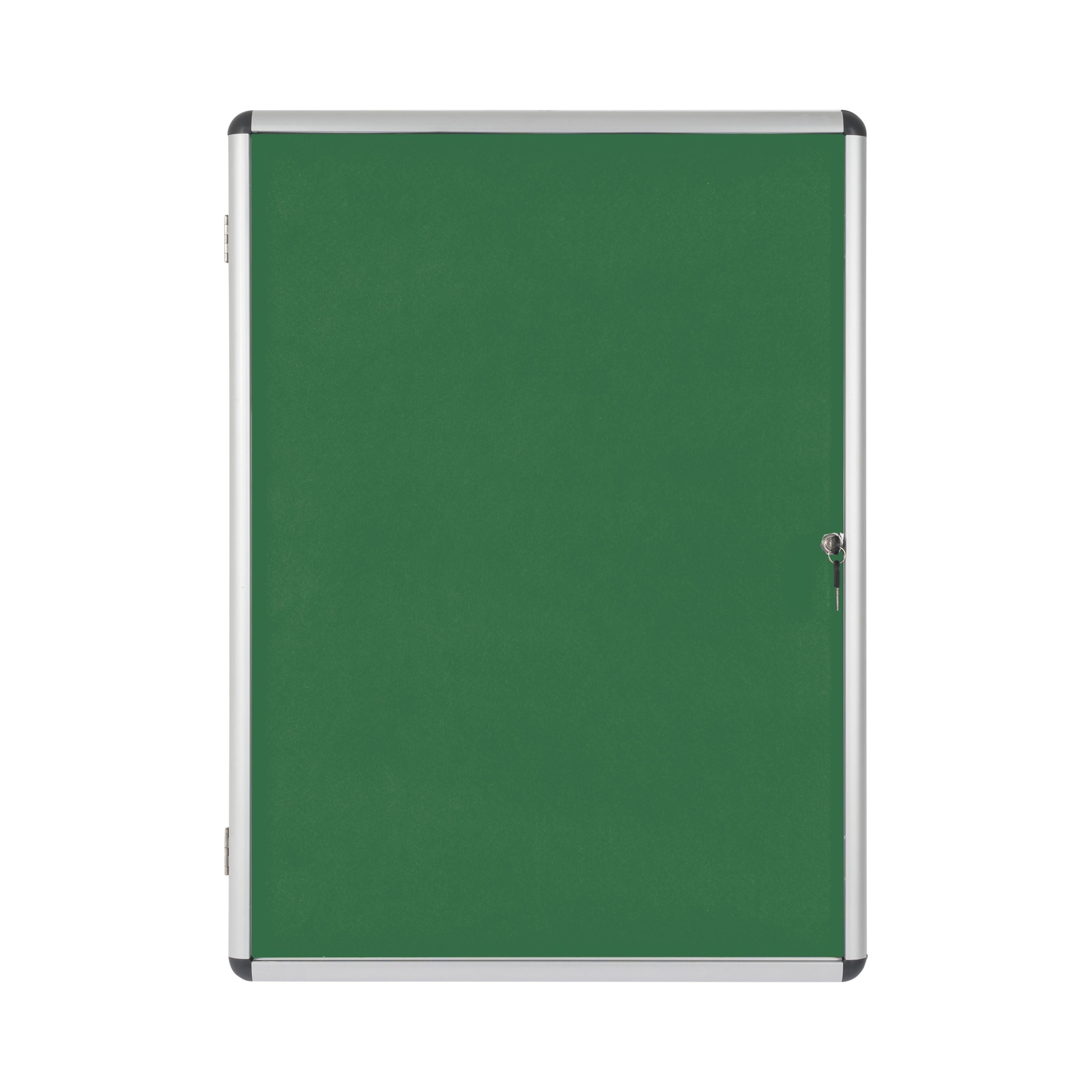 Bi-office Enclore Display Case Green Felt Acrylic Aluminium Frame 9xa4 Vt630102150