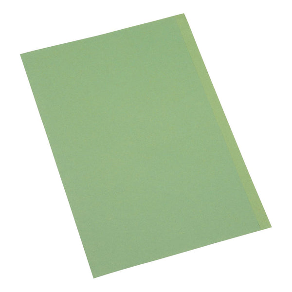 5 Star Office Square Cut Folder Recycled 180gsm Foolscap Green - (Pack of 100)