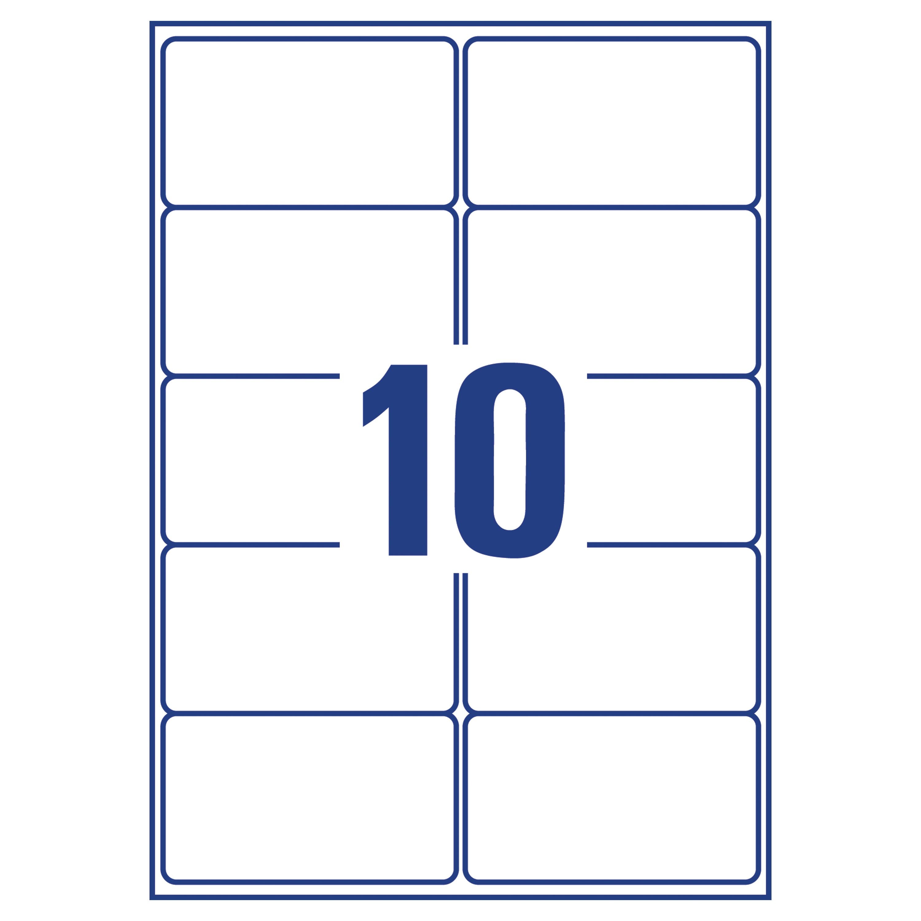 Avery Inkjet Label 99.1x57mm 10 Per Sheet White J8173 – (Pack of 1000)