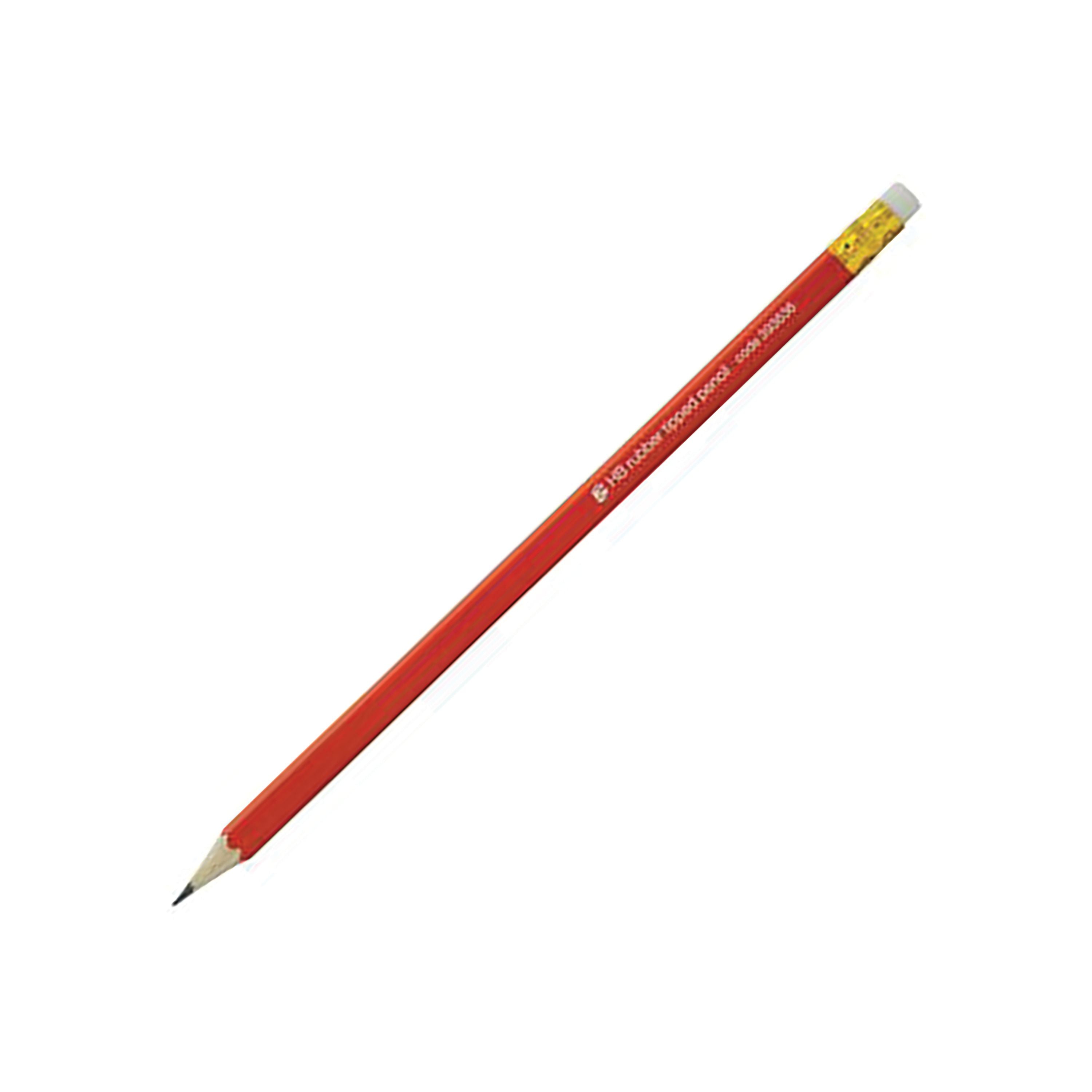 5 Star Pencil With Eraser HB Red Barrel – (Pack of 12)