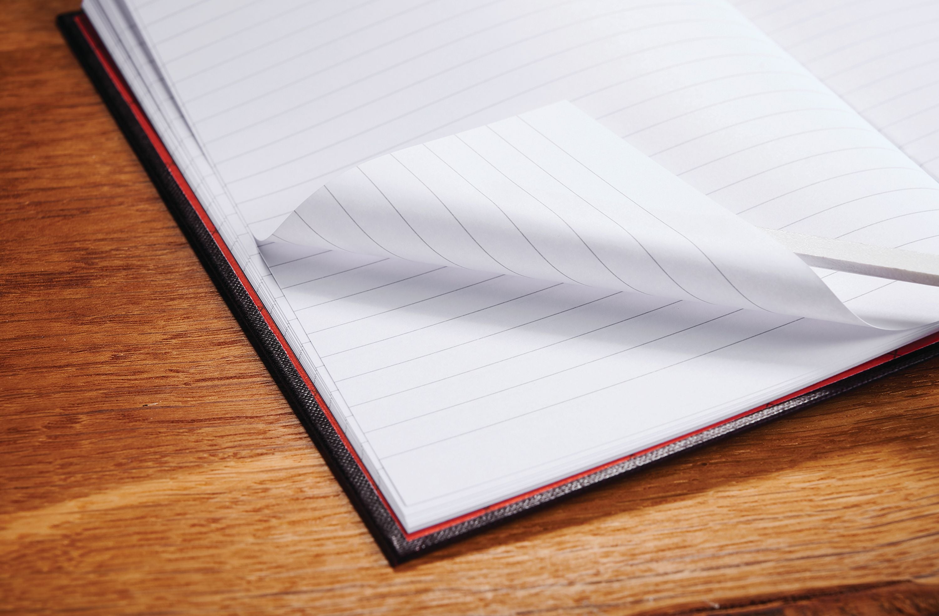 Black N Red Casebound Ruled Hardback Notebook A4 – (Pack of 1)