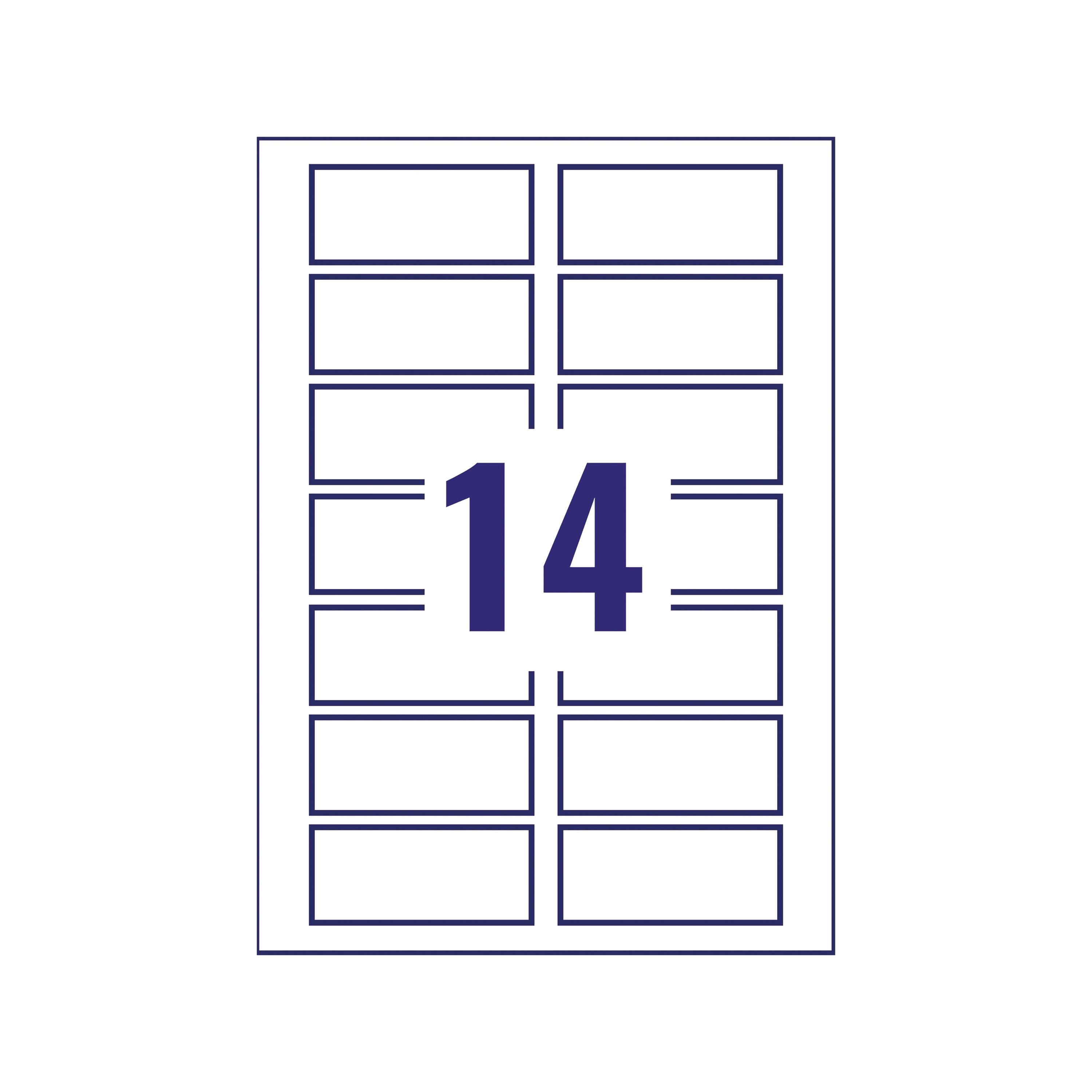 Avery Laser Label Heavy Duty 14 Per Sheet White L7063-20 – (Pack of 280)