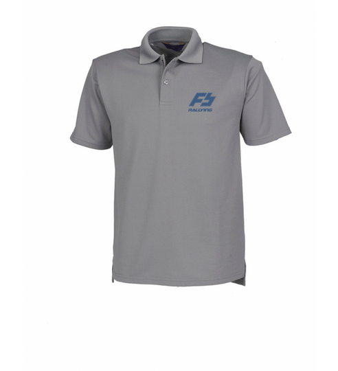 Fergus Barlow Wicking Polo Shirt Charcoal