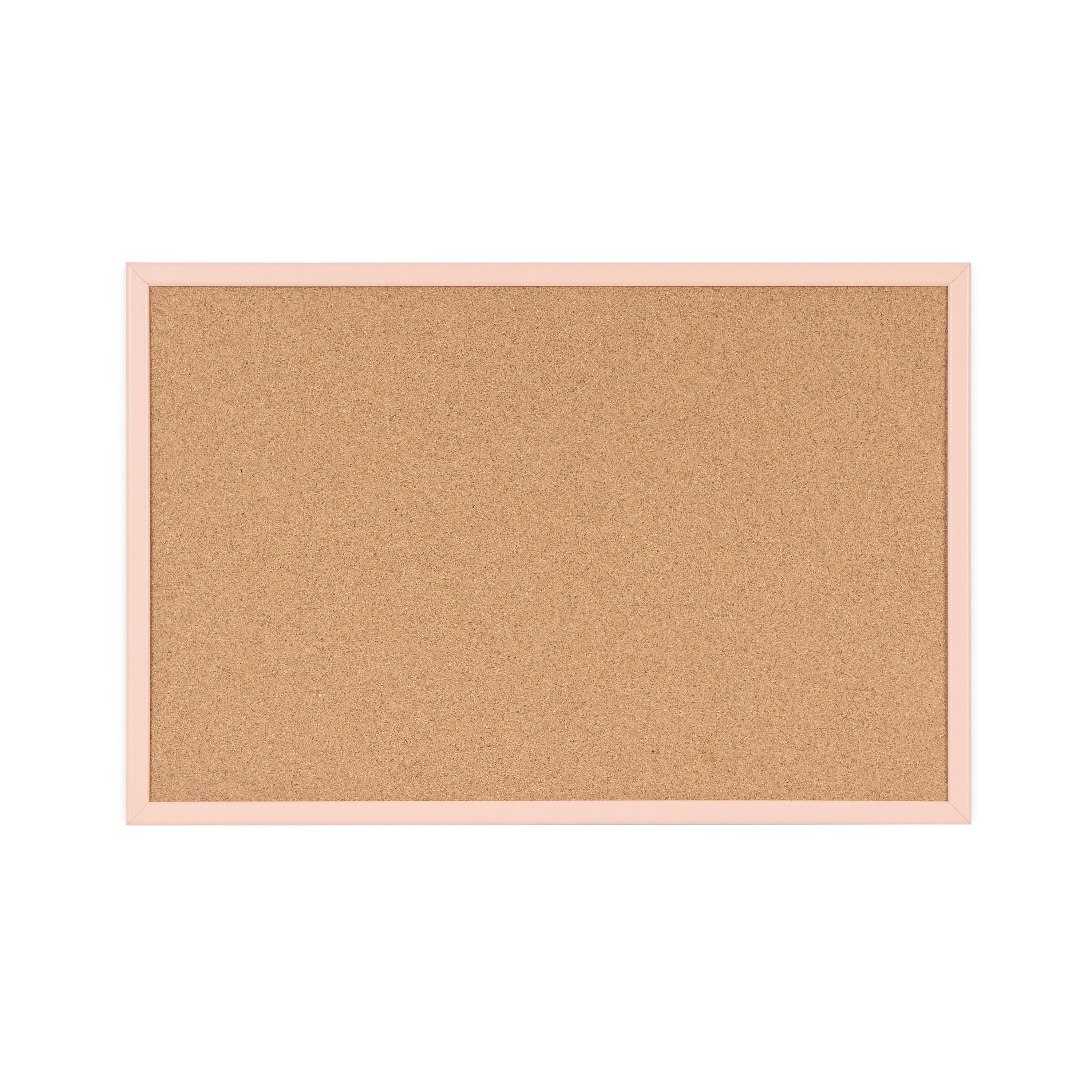 Bi-office Pastel Cork Noticeboard Salmon Frame 600x400mm Mc030011991