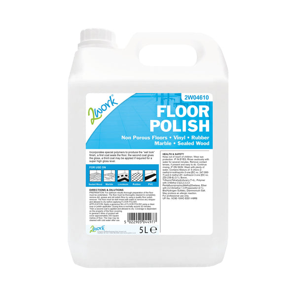 2work Floor Polish 5 Litre 2w04610
