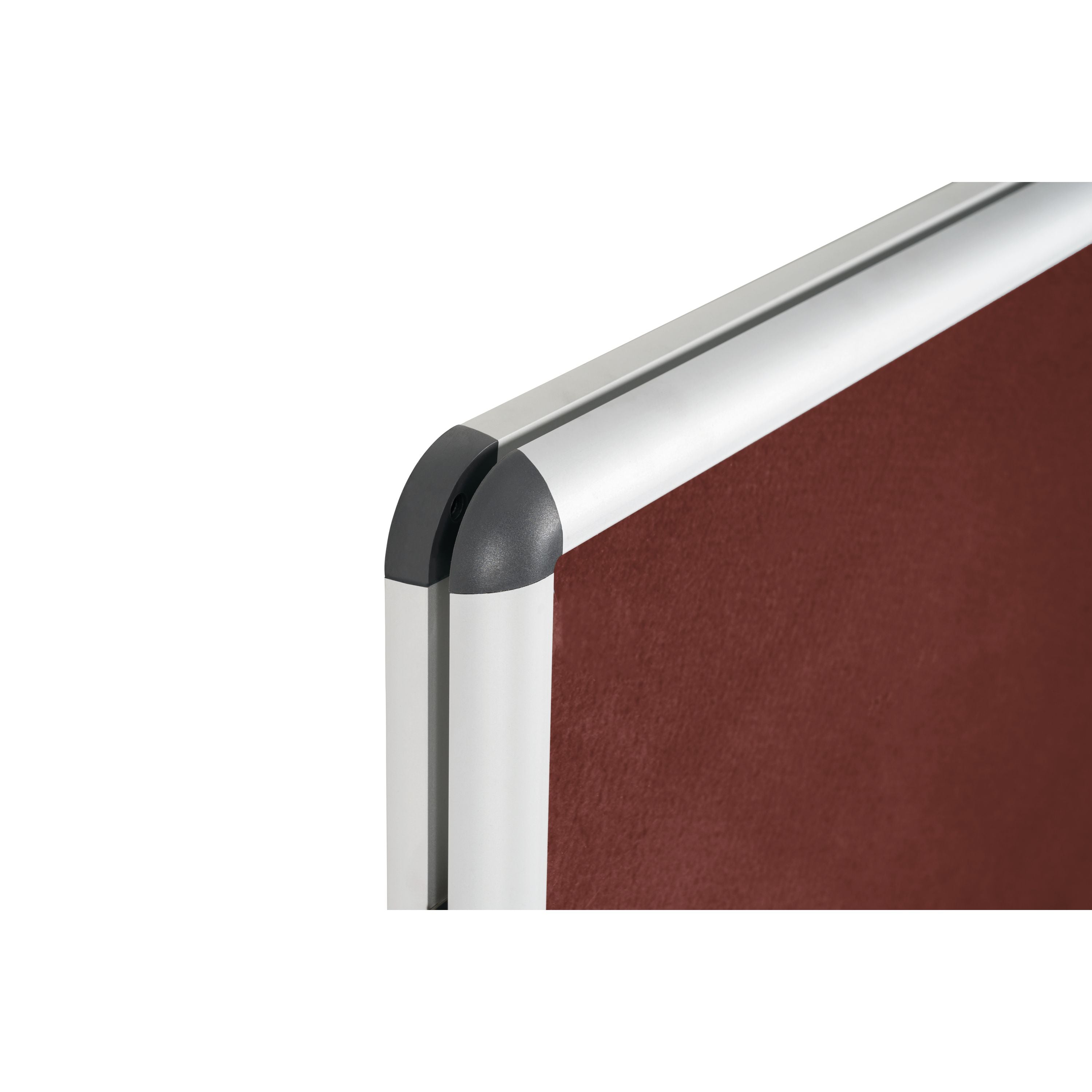 Bi-office Enclore Display Case Burgundy Felt Acrylic Aluminium Frame 32xa4 Vt770106150