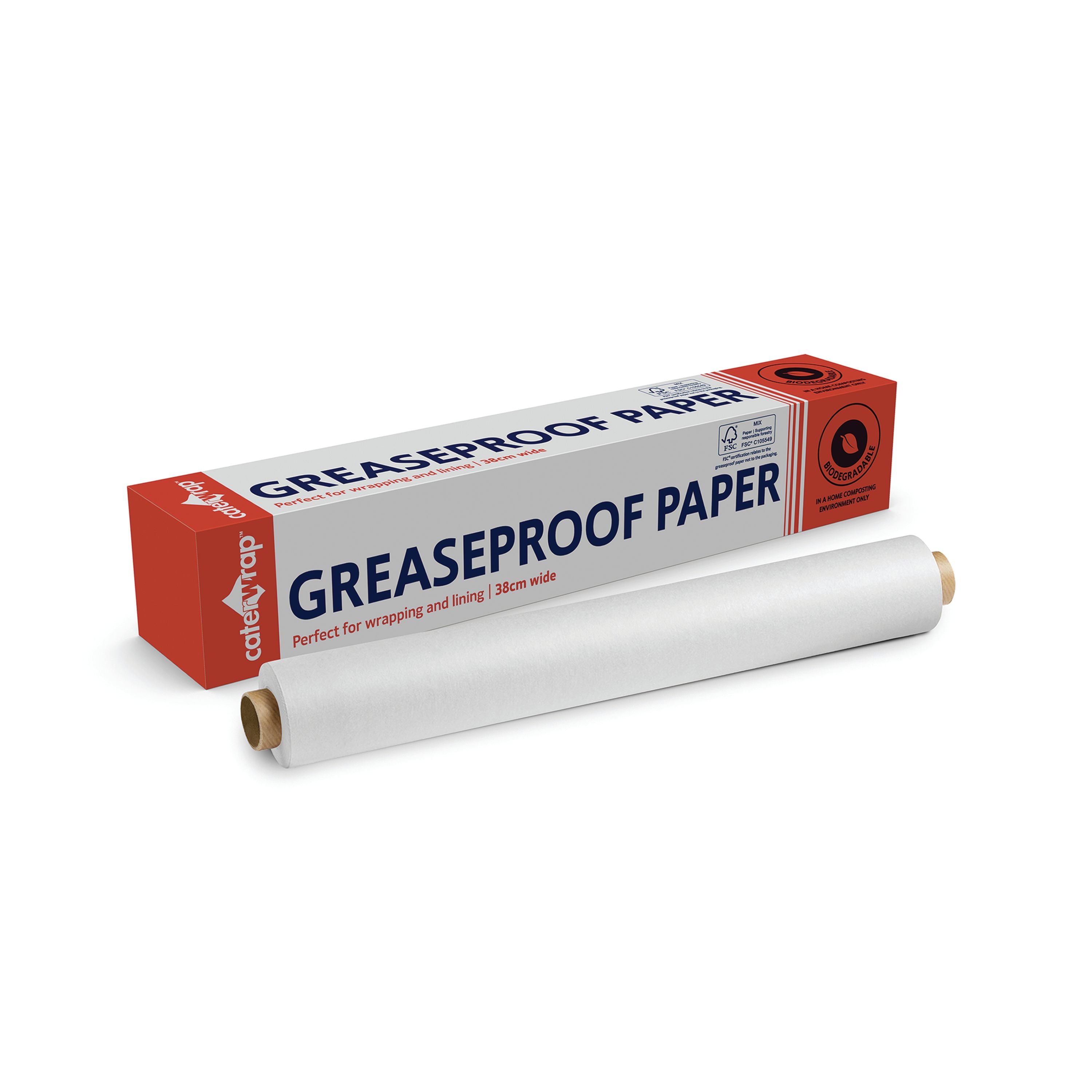 Caterwrap Greaseproof Paper Cutter Box 380mmx50m 21c03