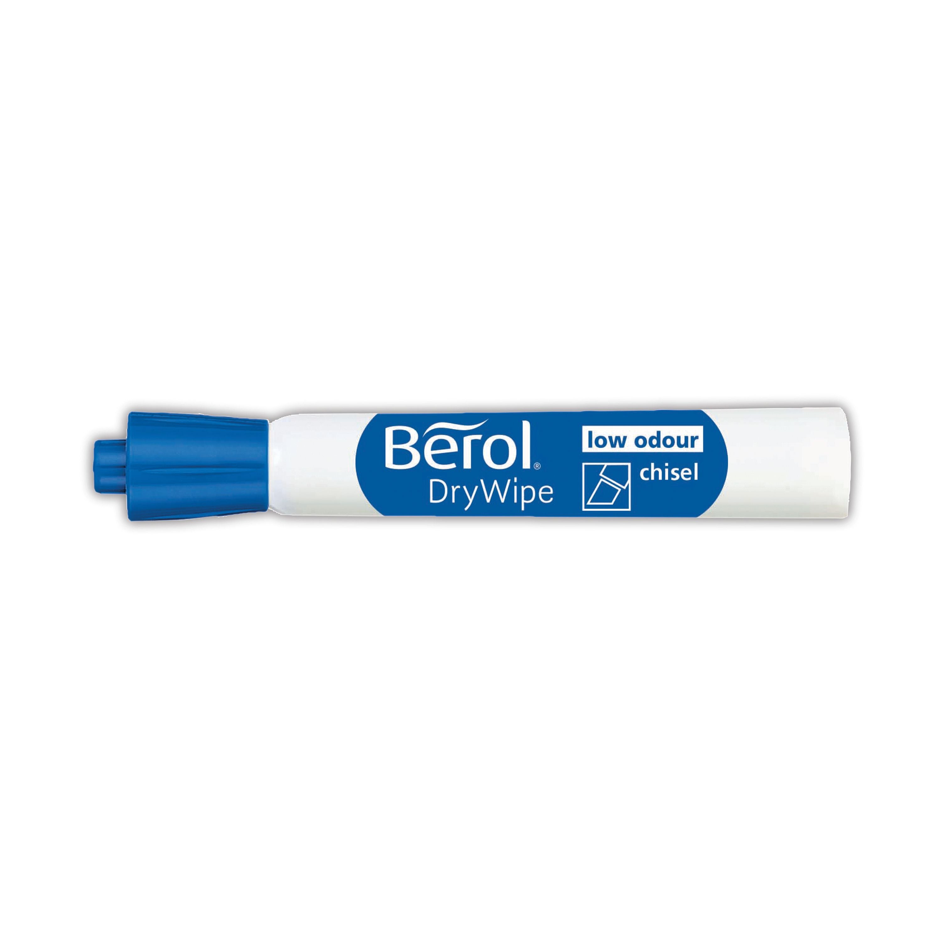 Berol Drywipe Marker Chisel Tip Assorted – (Pack of 48)