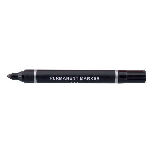 5 Star Permanent Marker Bullet Tip 2mm Line Black  (Pack of 10)
