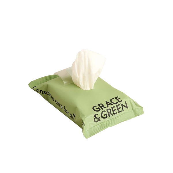 Grace And Green Biodegradable Bamboo Wipes (pack Of 25) Ggwet Wipes 25