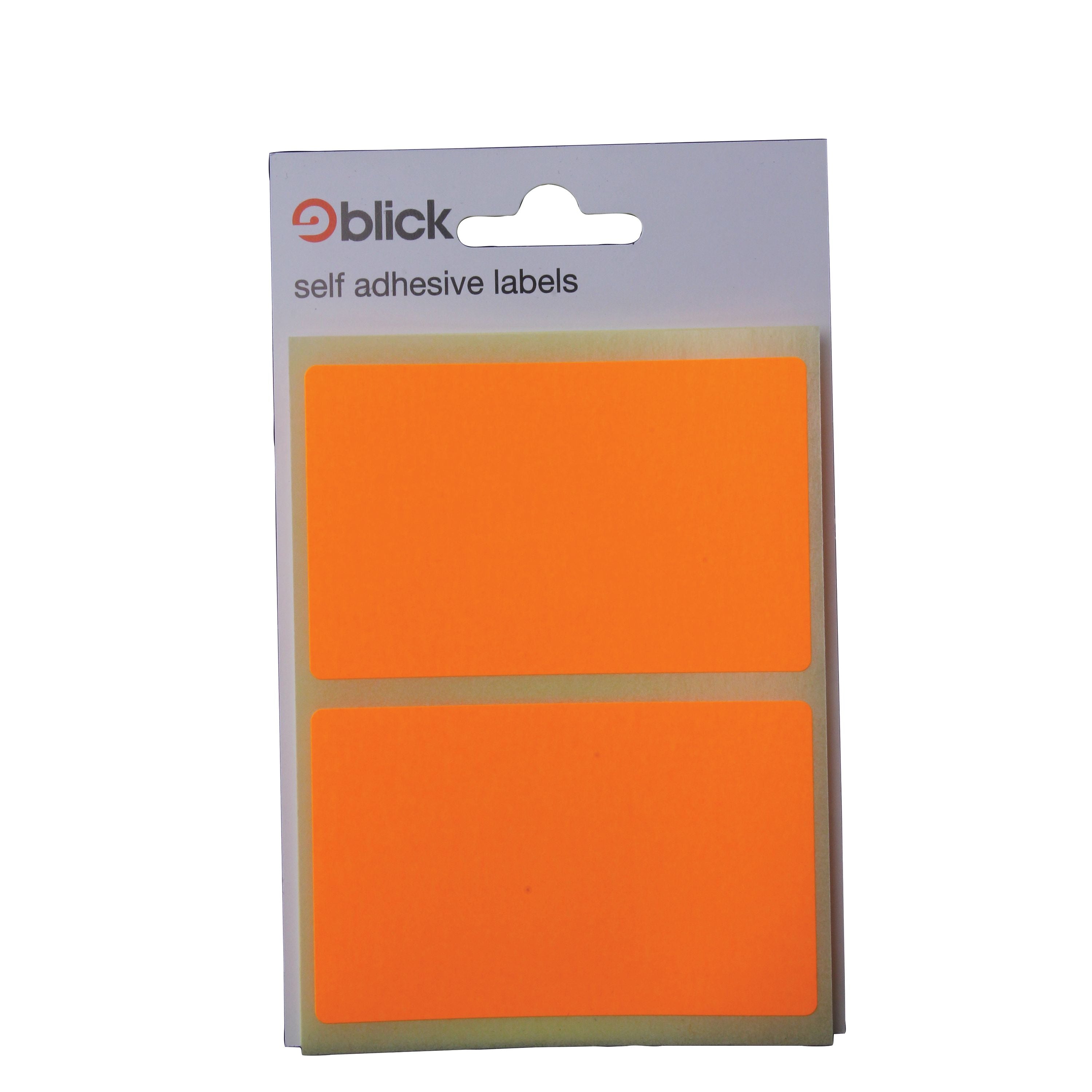 Blick Fluorescent Labels In Bags 50x80mm 8 Per Bag Orange – (Pack of 160)