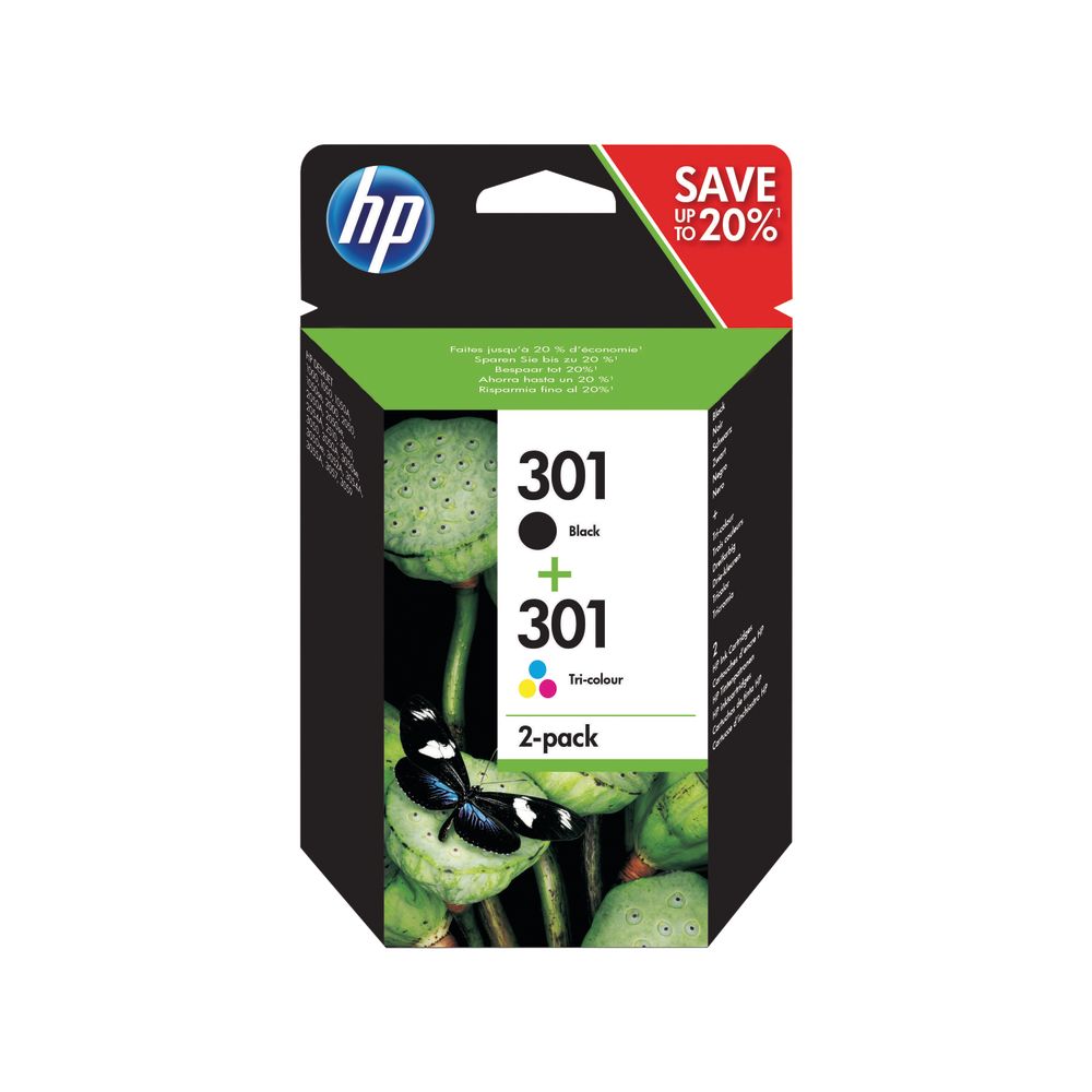 Hewlett Packard Hp 301 Original Ink Cartridge 3-ml Black/Tri-color