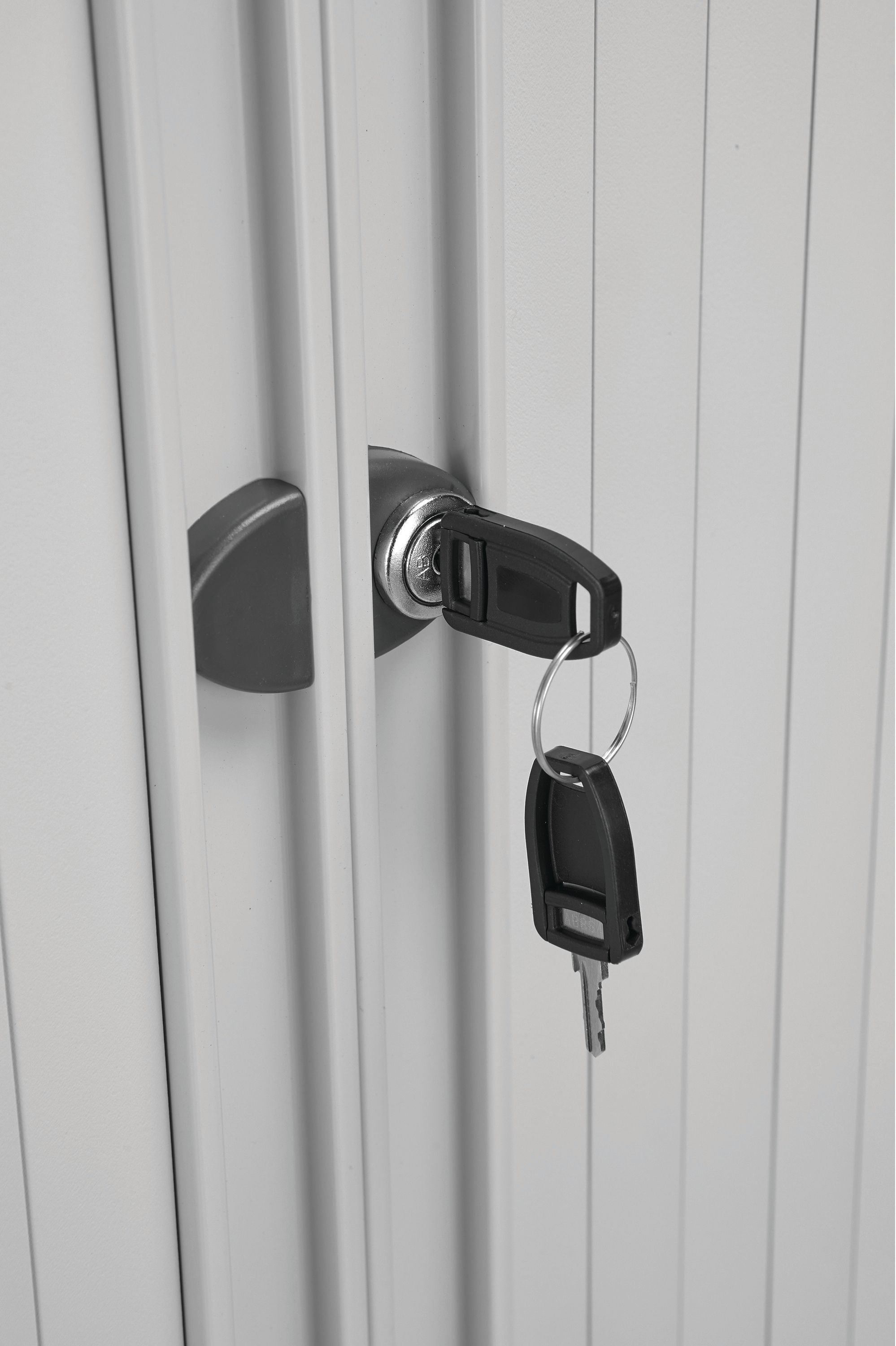 Bisley Tambour Unit 1000x470x1985mm Grey Shelves Not Included By74774