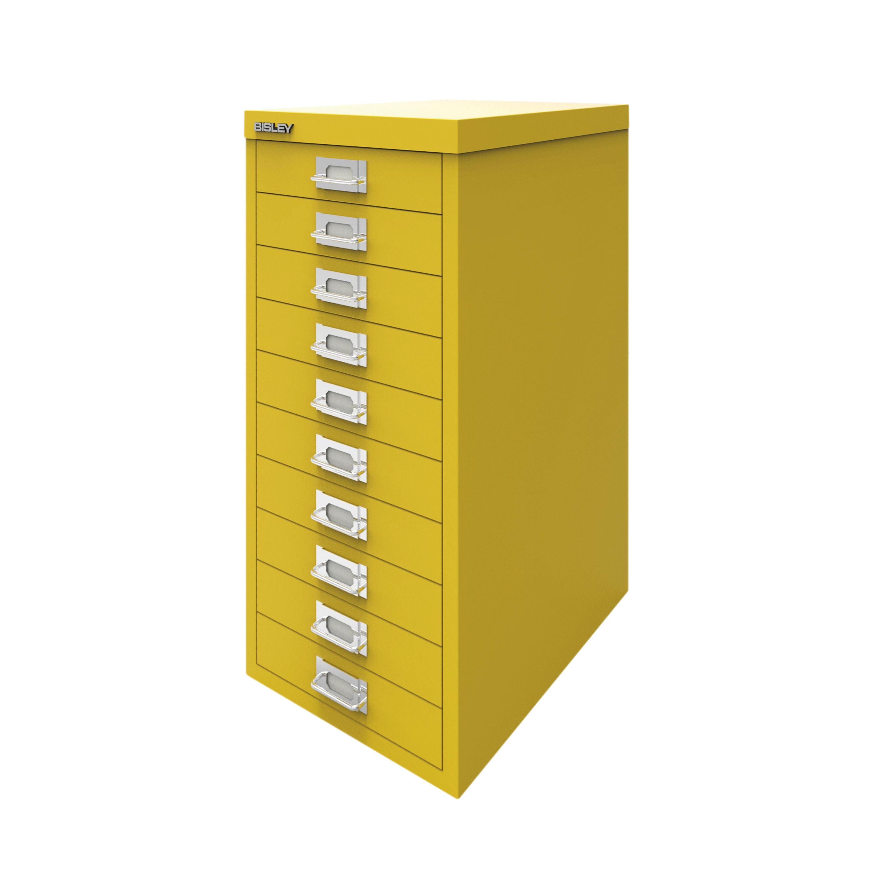 Bisley 10 Multidrawer Cabinet 279x380x590mm Canary Yellow By78744