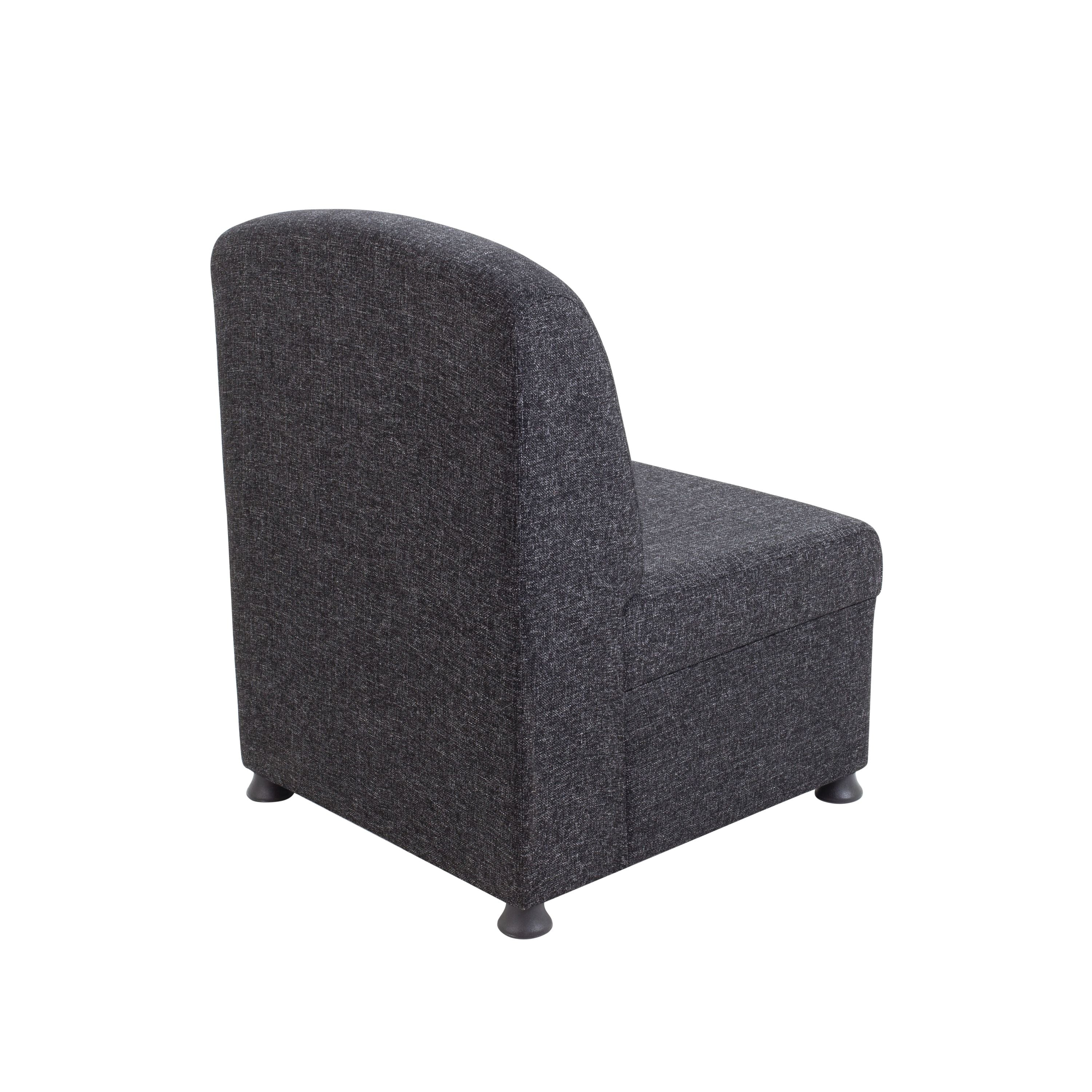 Arista Modular Reception Chair 610x670x830mm Charcoal Kf74203
