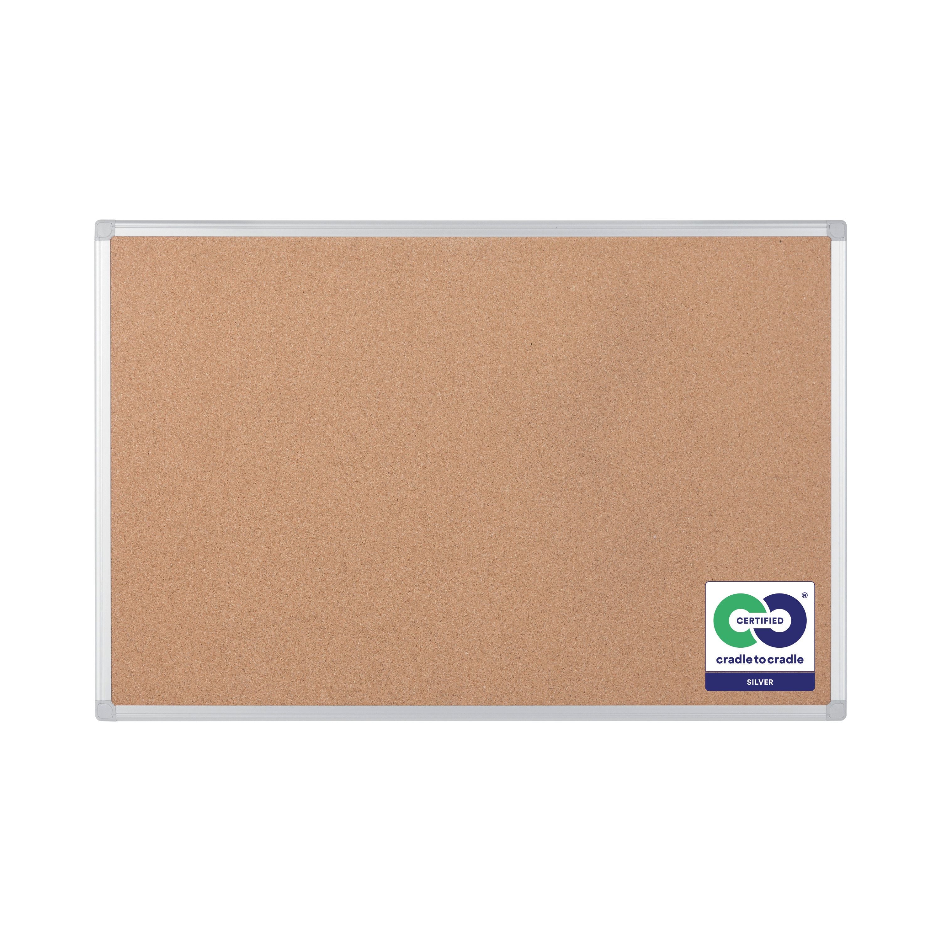 Bi-office Earth-it Aluminium Frame Cork Board 1200x900mm Ca051790