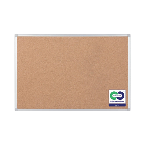 Bi-office Earth-it Aluminium Frame Cork Board 1200x900mm Ca051790