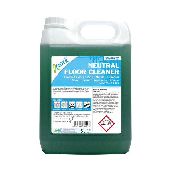 2work Neutral Floor Cleaner 5 Litre 2w06292