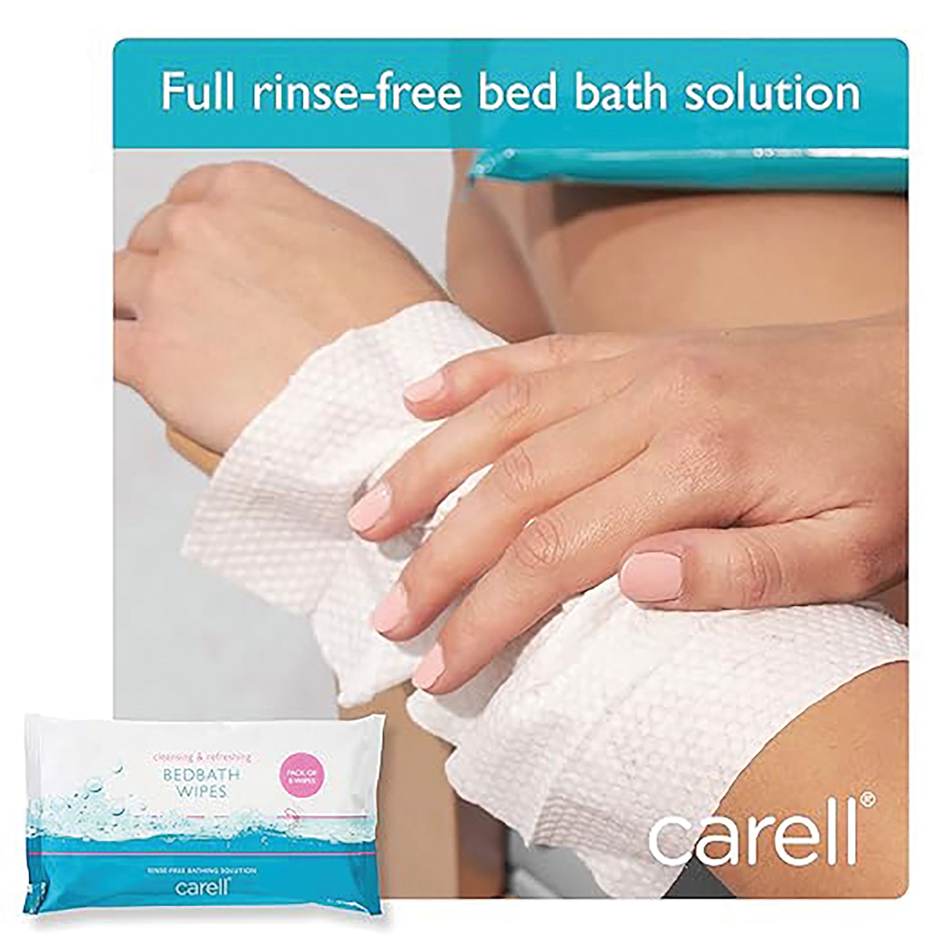 Clinell Carell Bed Bath Wipes X8 Wipes (pack Of 24) Cbb8