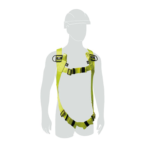 Honeywell H100 2 Point 2 Loop Safety Harness Yellow Hw1036294