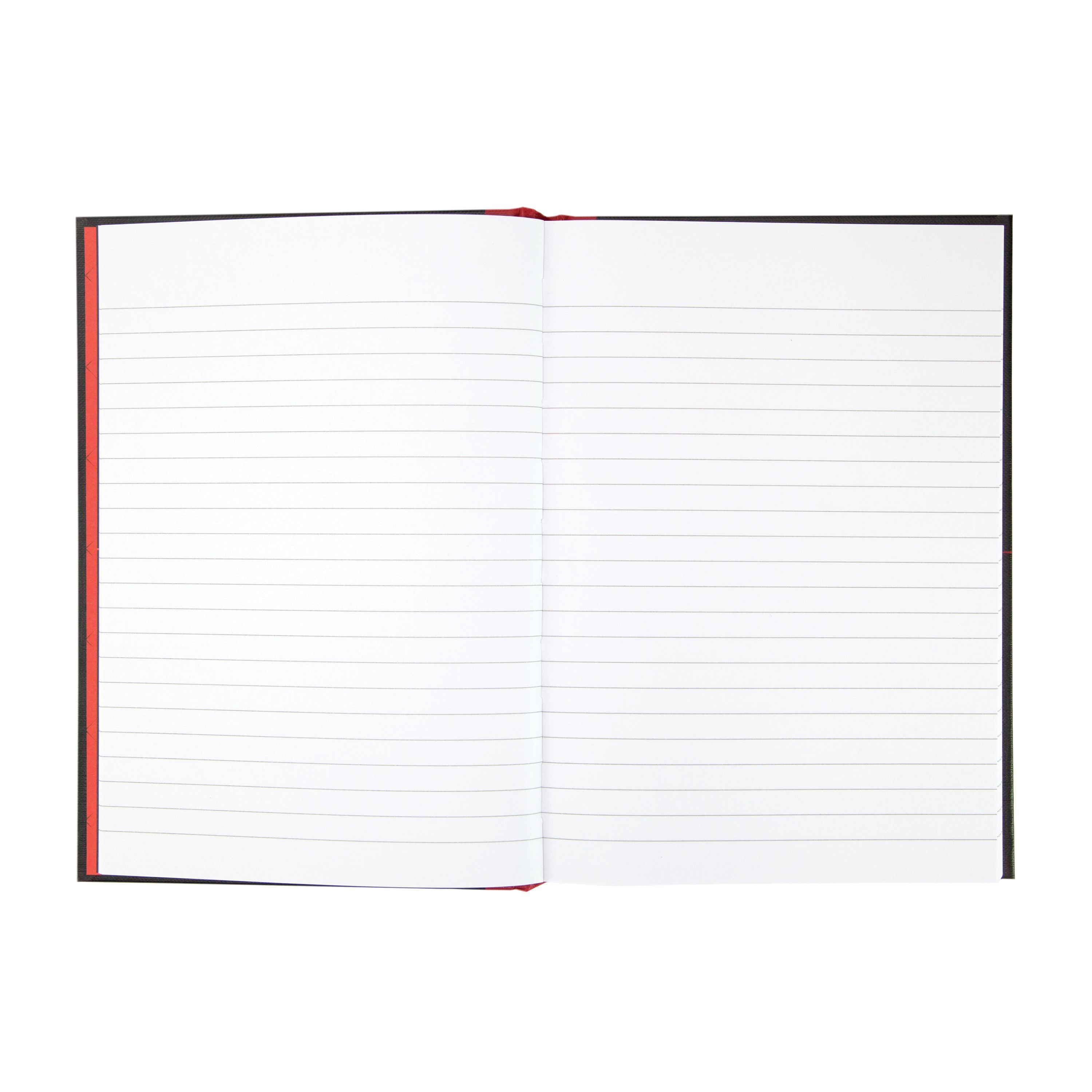 Black N Red Casebound Hardback Notebook 192 Pages A5 – (Pack of 5)