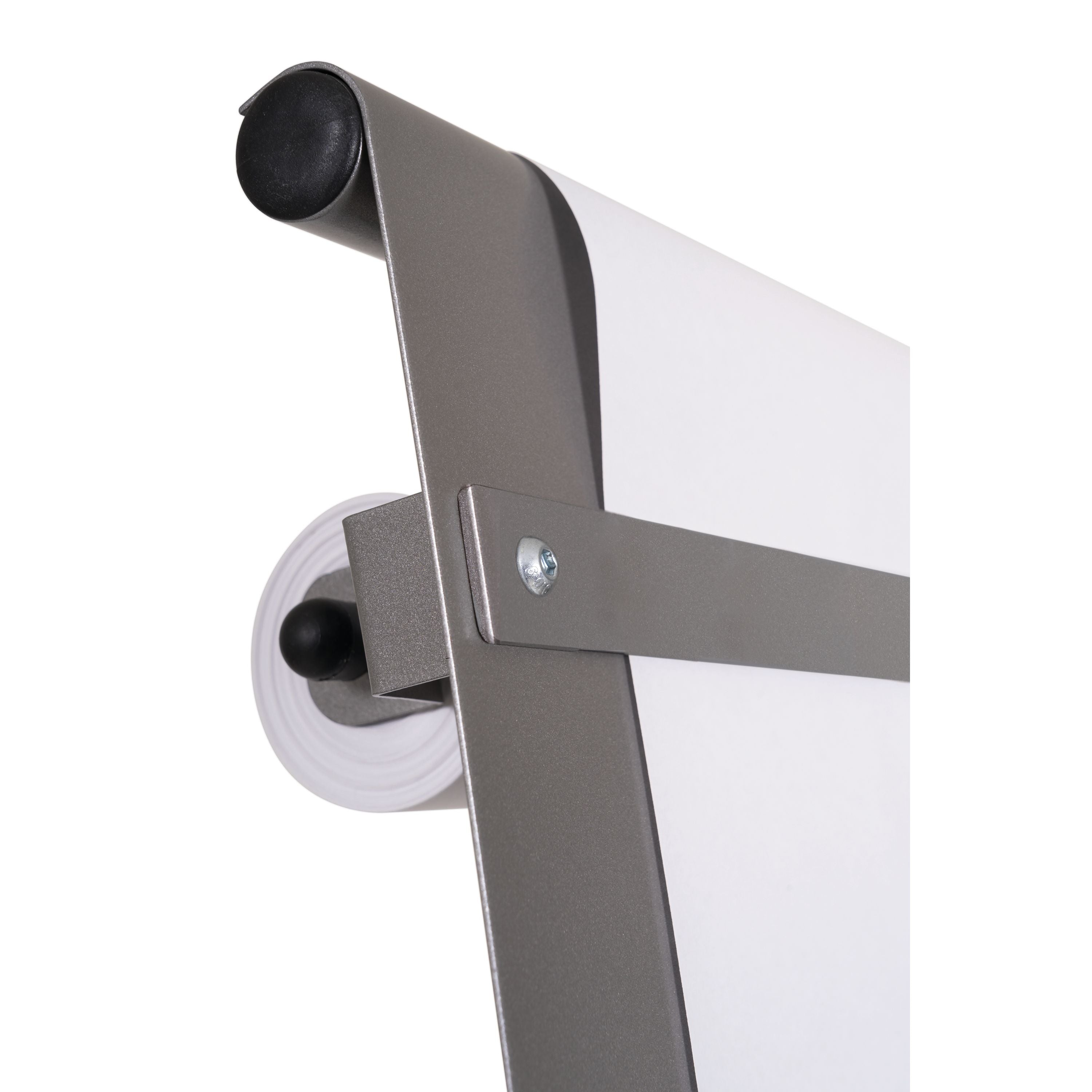 Bi-office Roll Up Mobile Easel Magnetic Silver Finish Surface 70x100cm Ea4822016