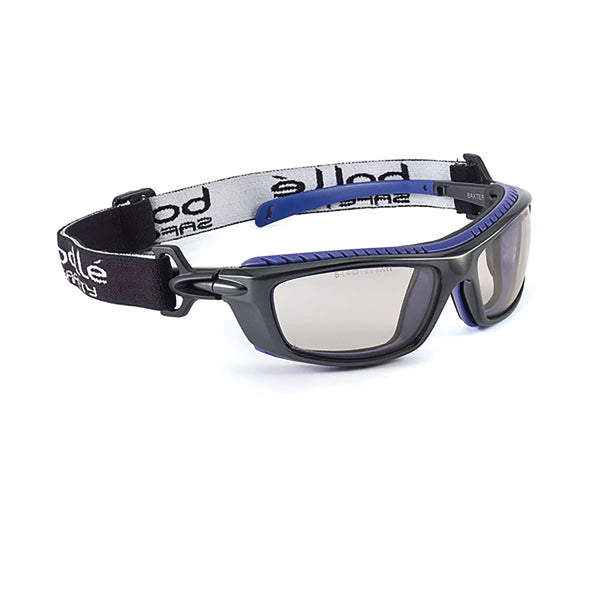 Bolle Baxter Safety Glasses Platinum Smoke Lens Bobaxpsf