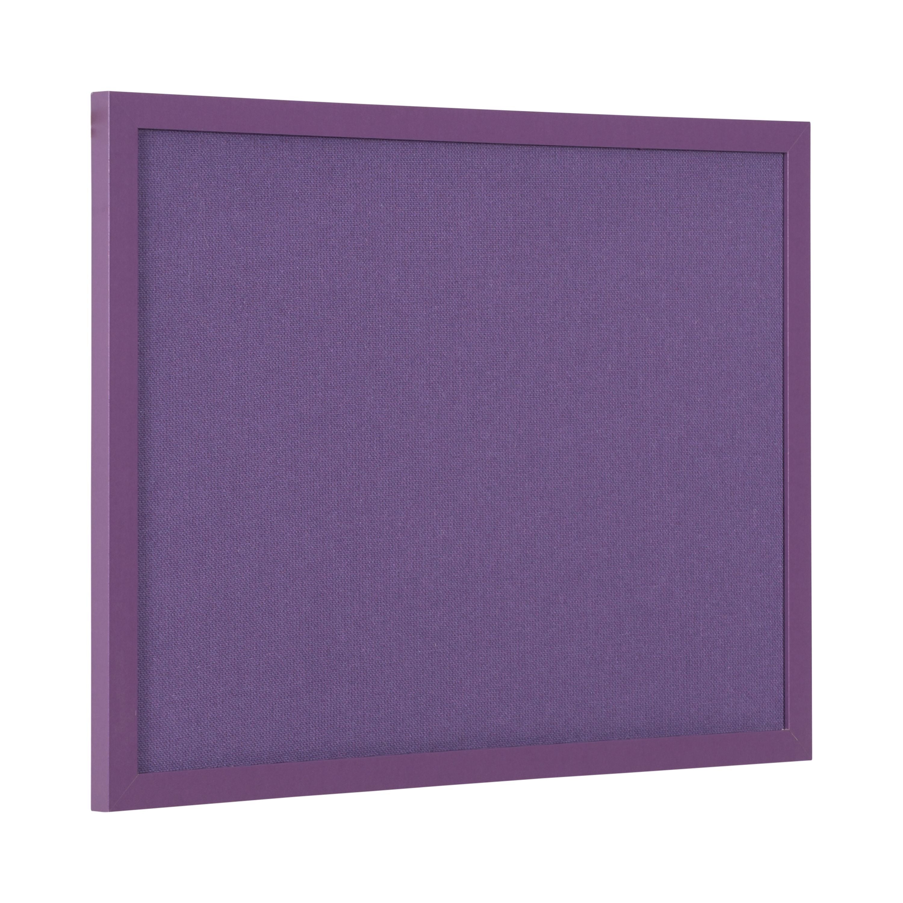 Bi-office Essentials Purple Fabric Noticeboard Purple Frame 60x45cm Fb0469418