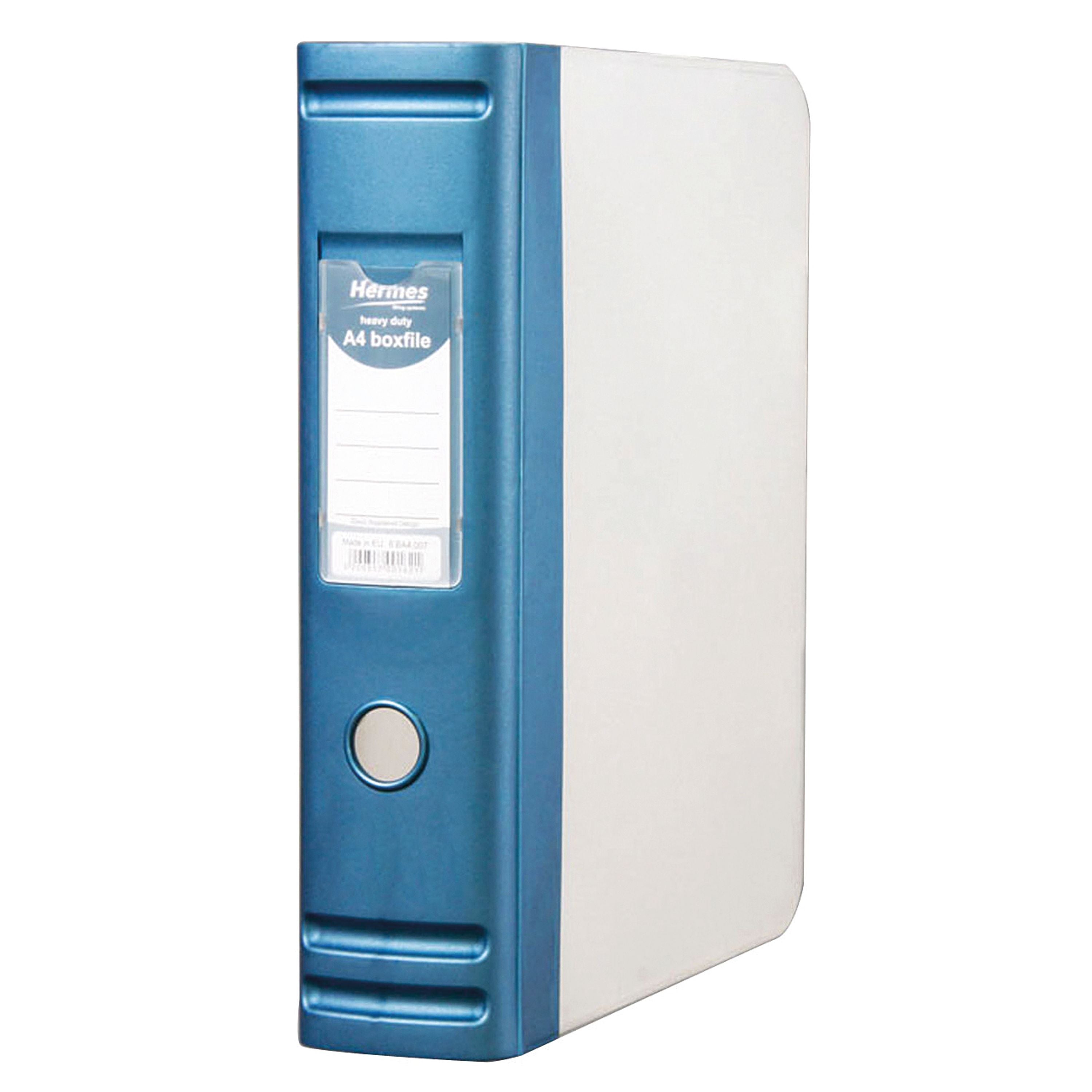 BDS Hermes Heavy Duty 80mm 2d-ring Polypropylene Box File A4 Blue