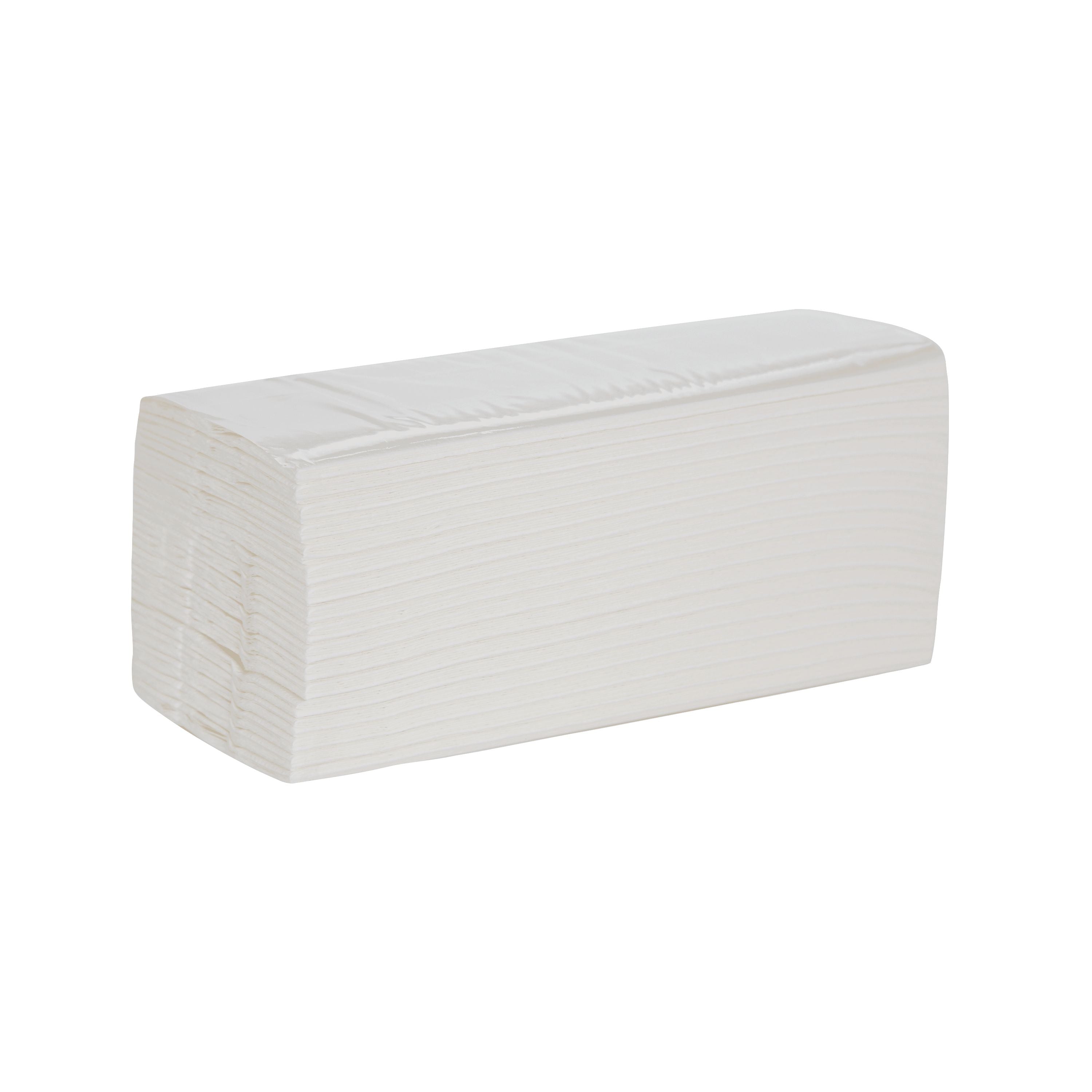 2WORK Z-fold Hand Towel 2-ply White – (Pack of 2250)