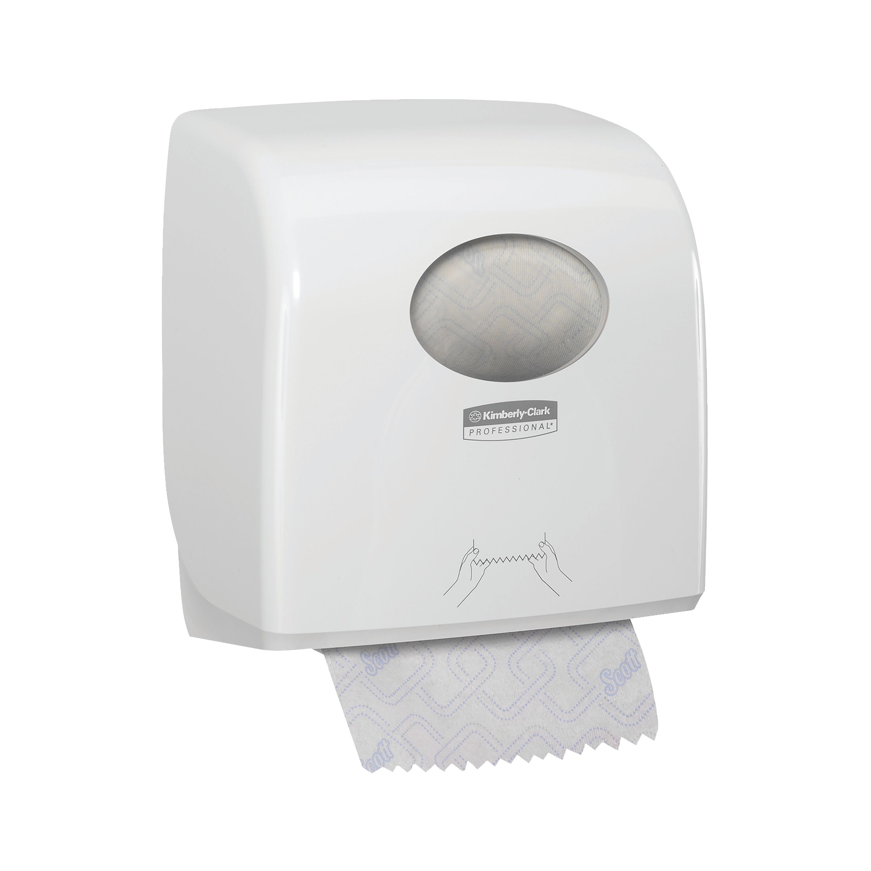 Aquarius Slimroll Rolled Hand Towel Dispenser - White/new 7955
