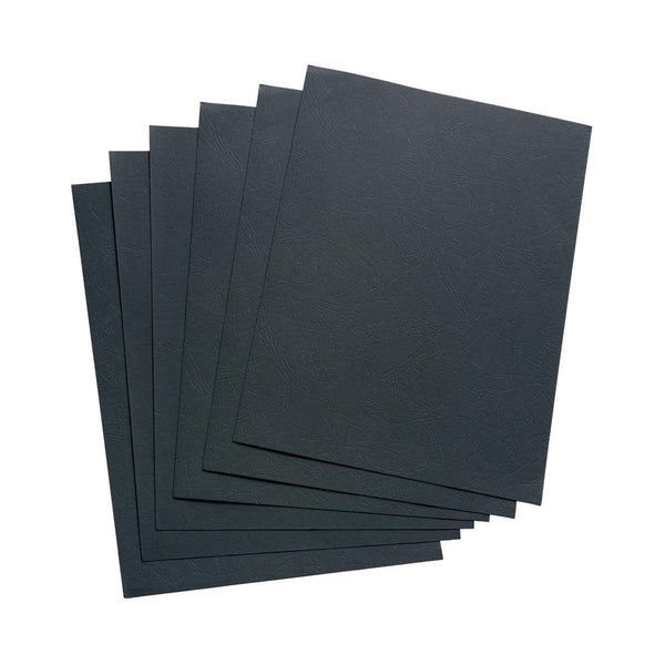 5 Star Office Binding Covers 240gsm Leather Grain A4 Black  (Pack of 100)