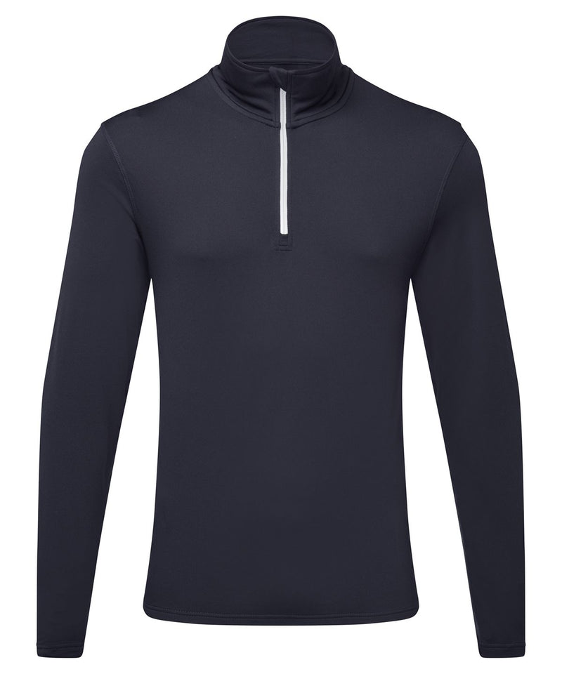 Tri Dri Recycled Long Sleeve Brushed Back Zip Top - TR111